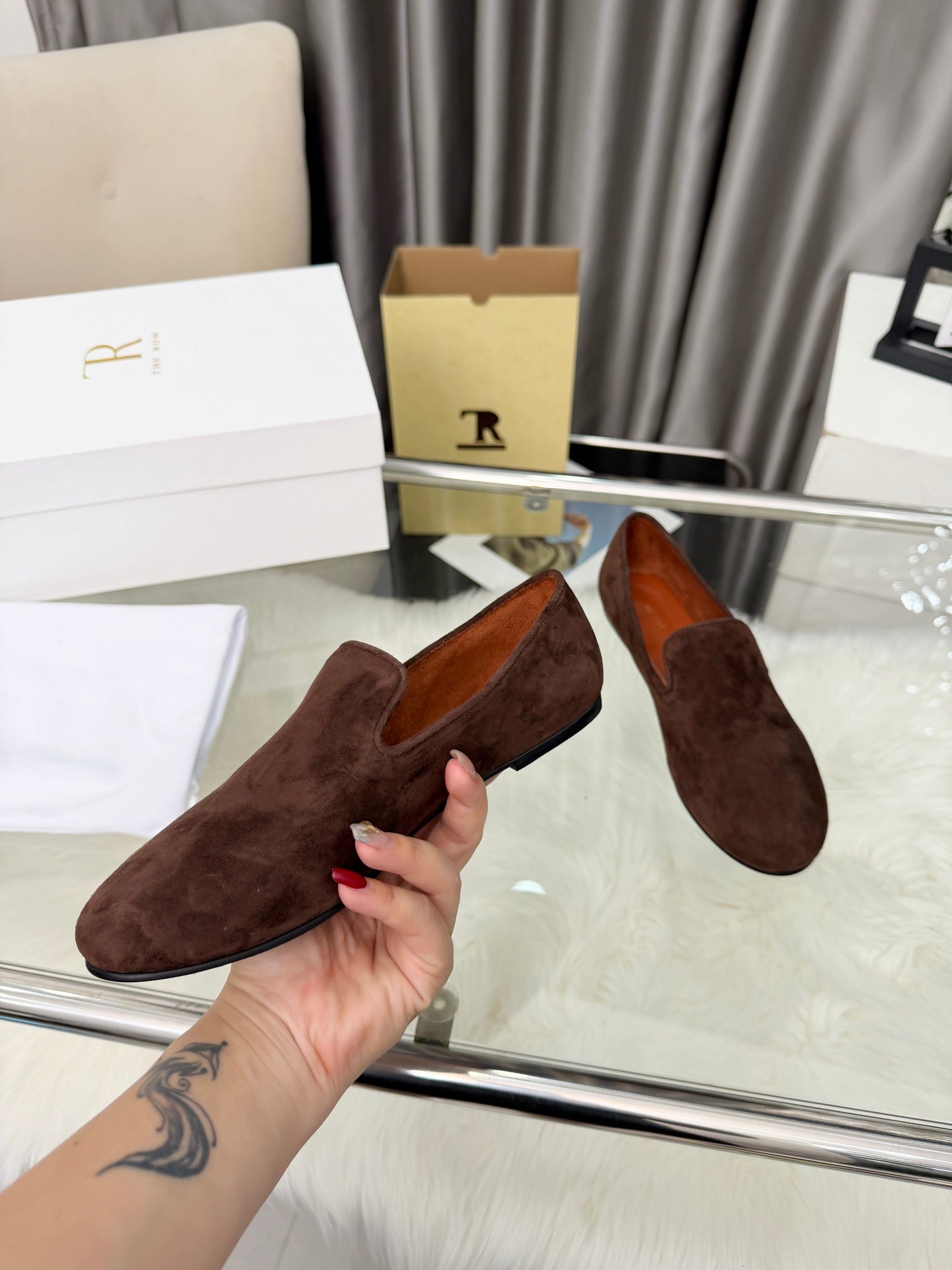 TR Adam Loafer Two Loafer Coffee Suede 832651