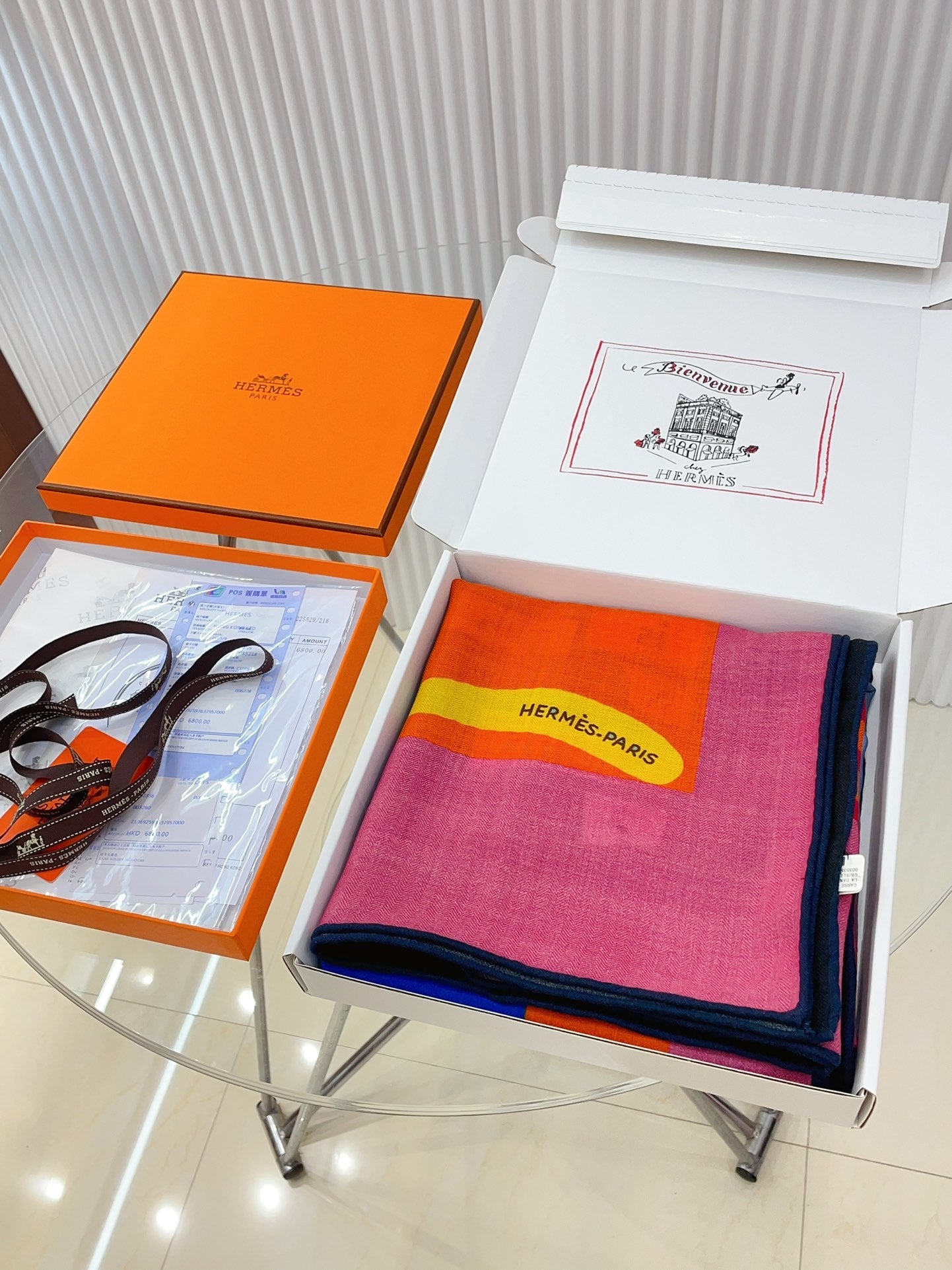 Is This a Love Story Scarf 140 CM In Colorful Cashmere And Silk 217220