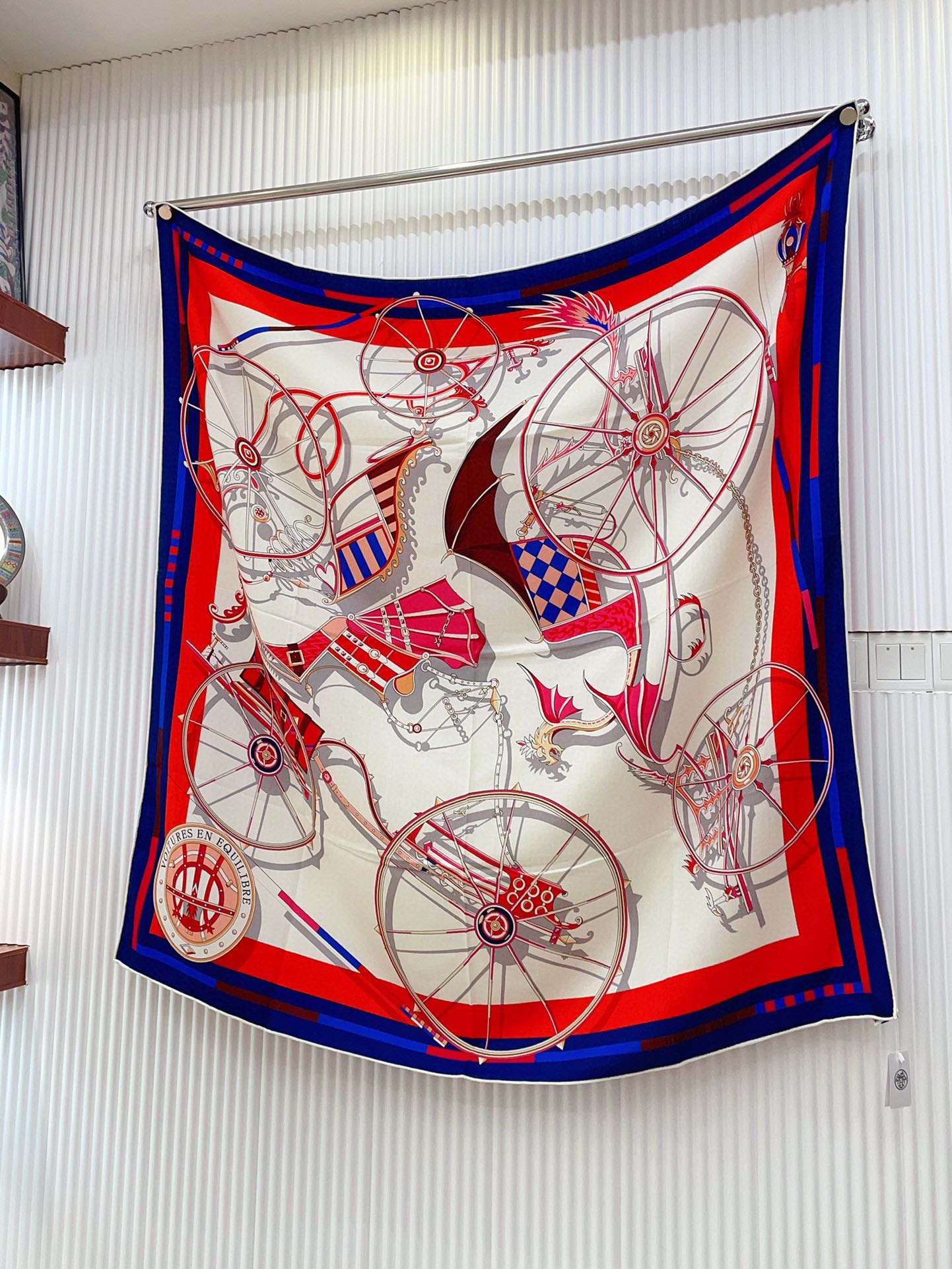 Voitures En Equilibre Scarf 140 CM In Colorful Cashmere And Silk 310320