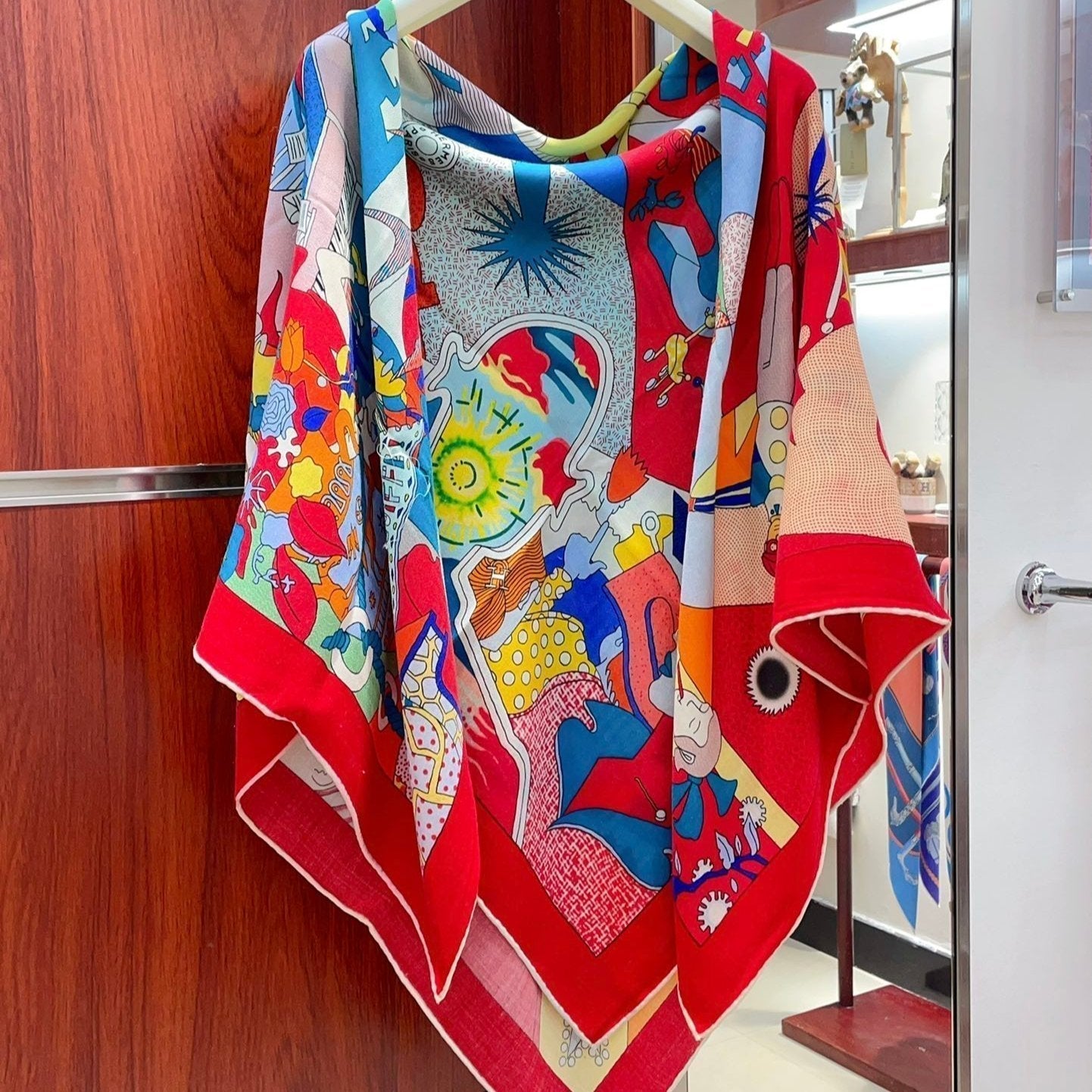 CA DECOIFFE ! SCARF 140 CM IN COLORFUL SILK