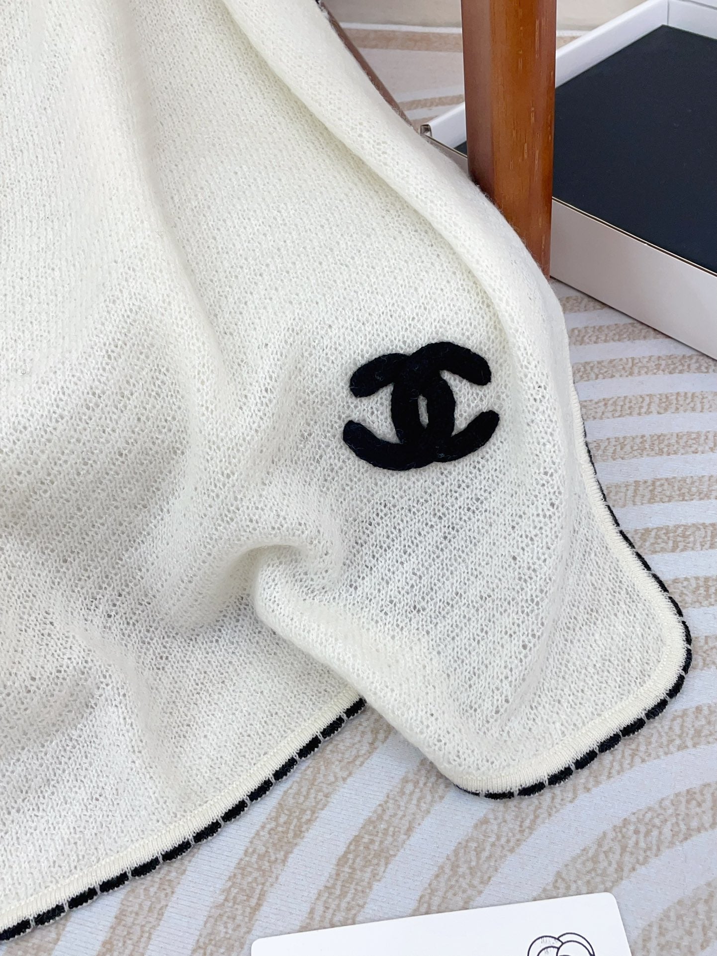 CC Scarf 190 CM In White Cashmere 419815