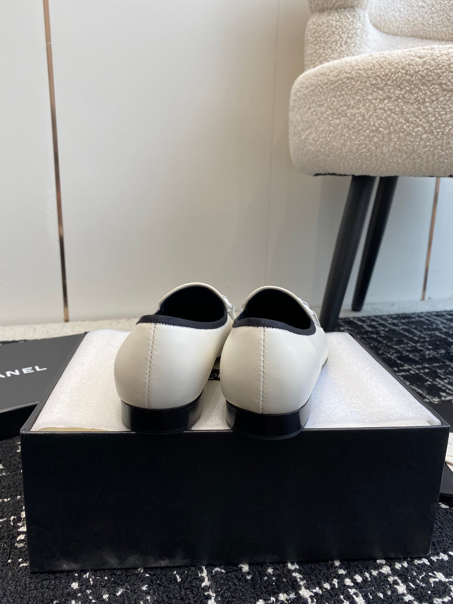 CC 26s Tassel Loafers White Calfskin 964907