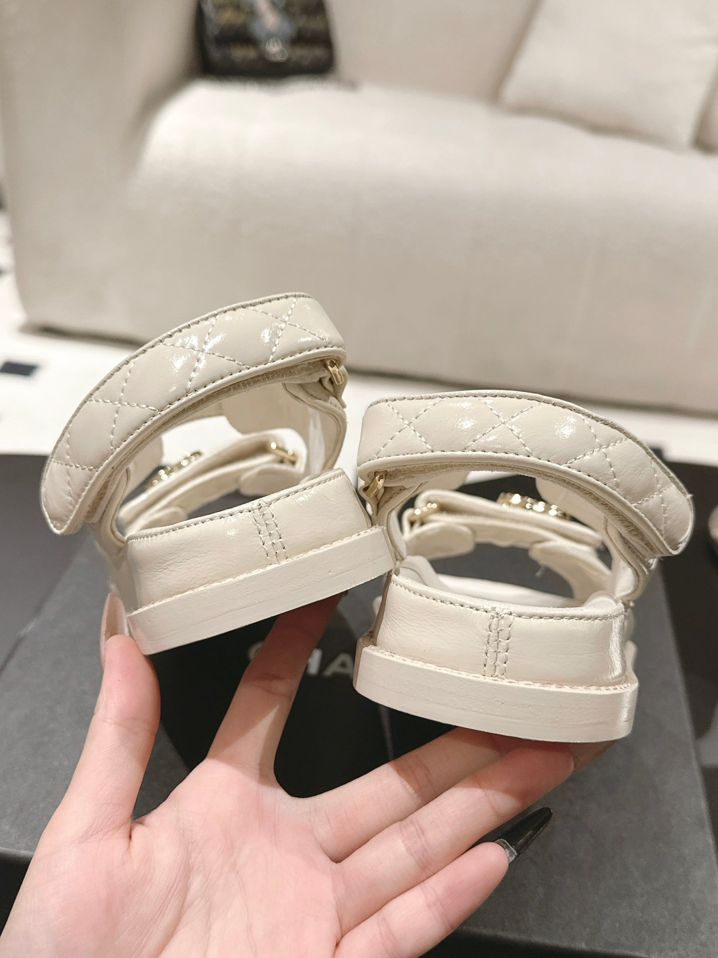 cc 25p dad sandal cream leather 237558