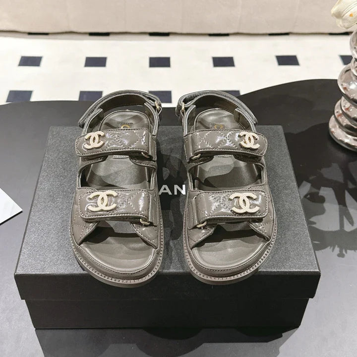 CC 25 Dad Deals Sandals Jet Black Patent Leather 237594