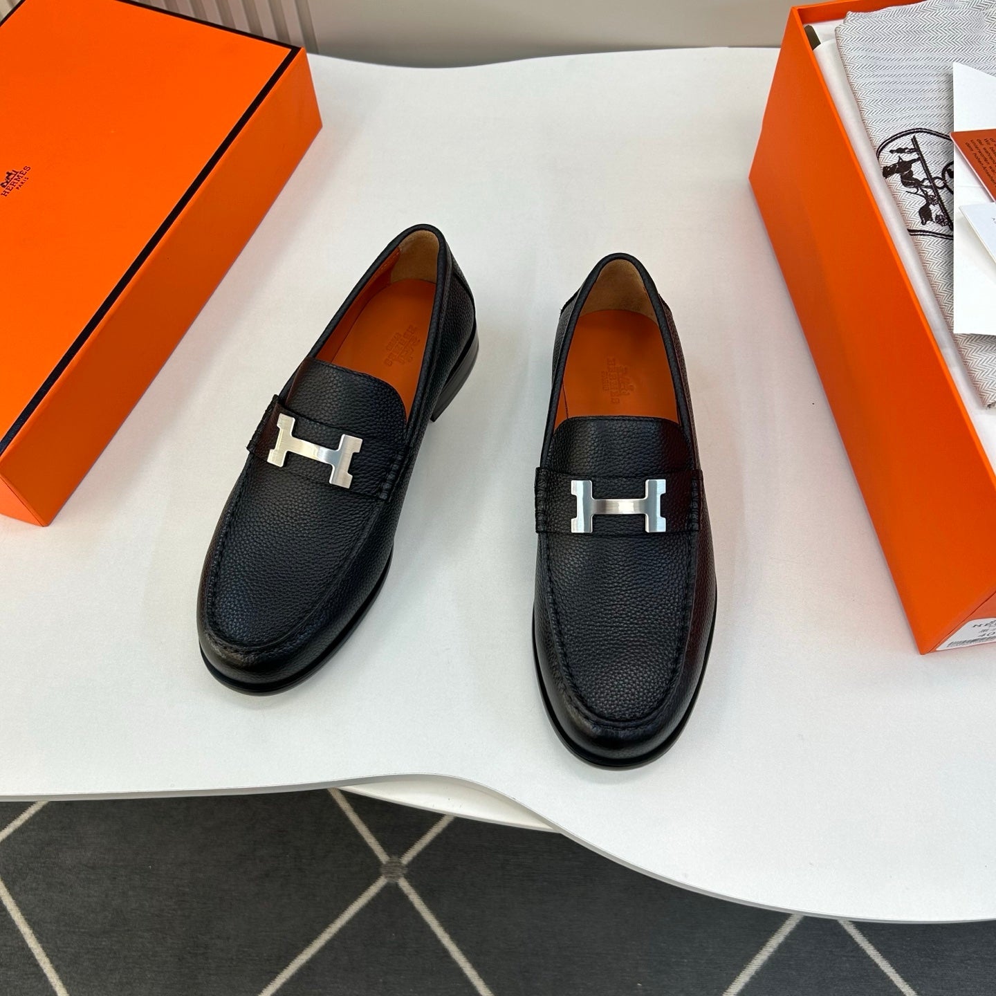 HM Men's Paris Loafer Noir Calfskin 892009