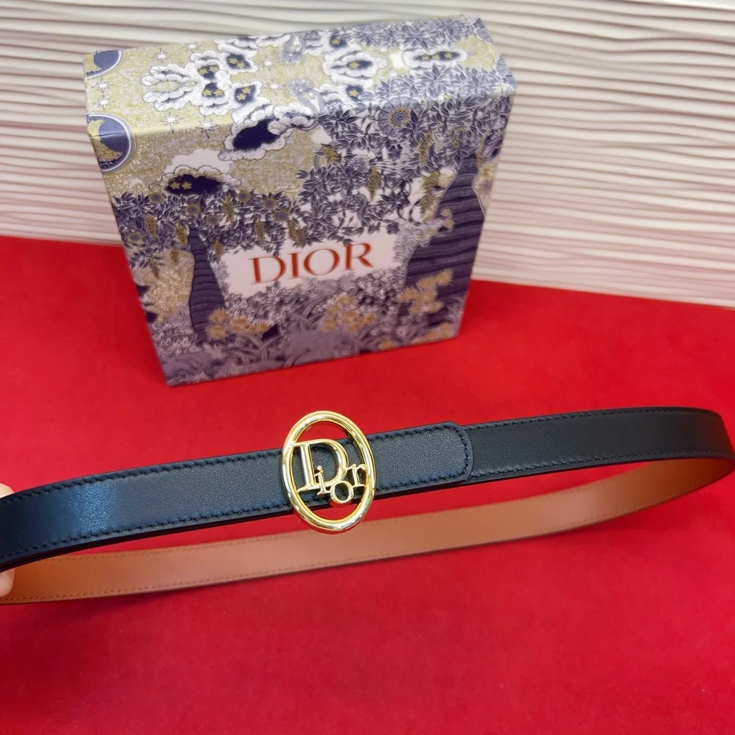 Dior 2026 Reversible Leather Belt 2.0cm Smooth Calfskin