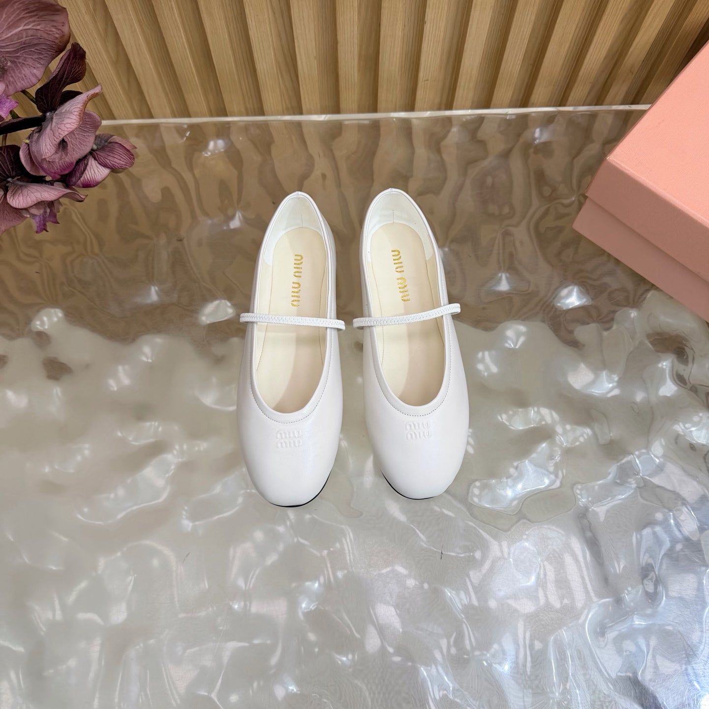 Miu 26s Ballerinas Lambskin Lambskin 933418