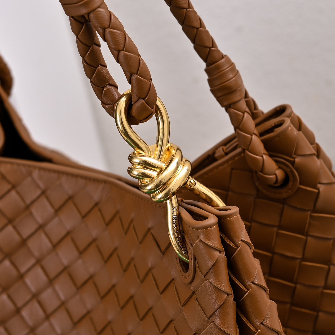 BV 26s Parachute Bag Tan Brown Intrecciato Leather 291403