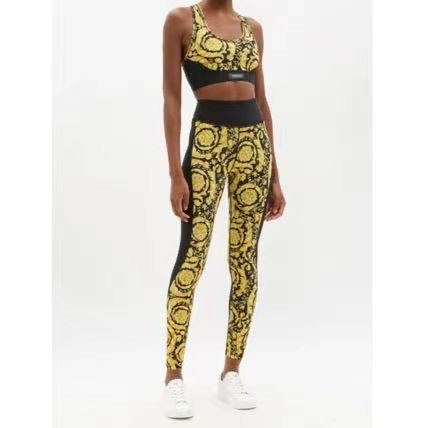 Versace Yoga Set Yellow Black 198911