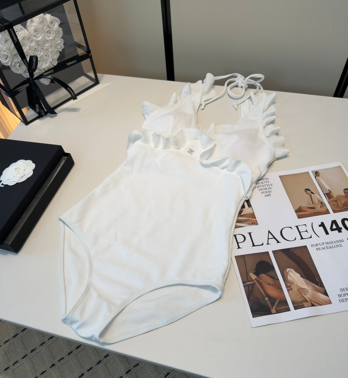 CC One-Piece Bikini White 201881