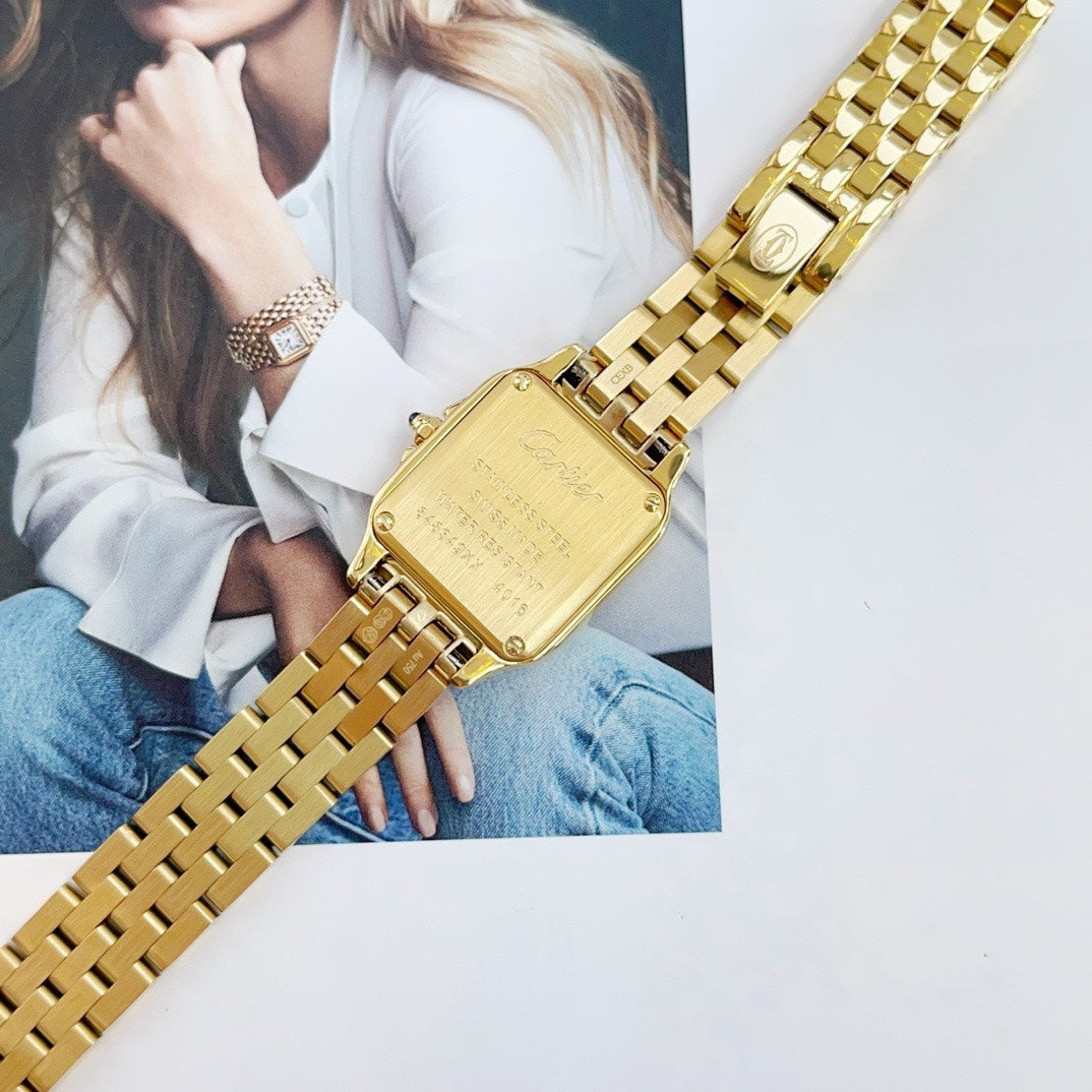 Panthere 22mm Yellow Gold Double Chain 44cm