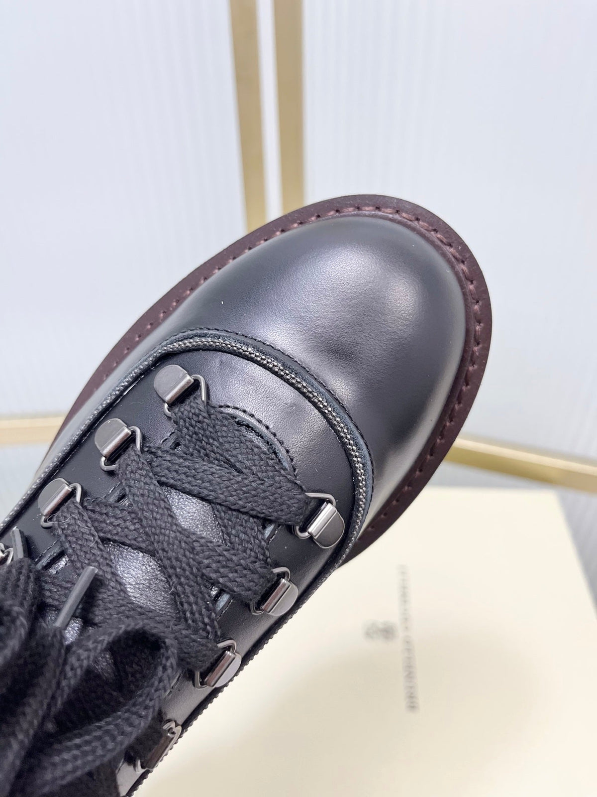 Brunello 26s Boots 4cm Black Leather 187952