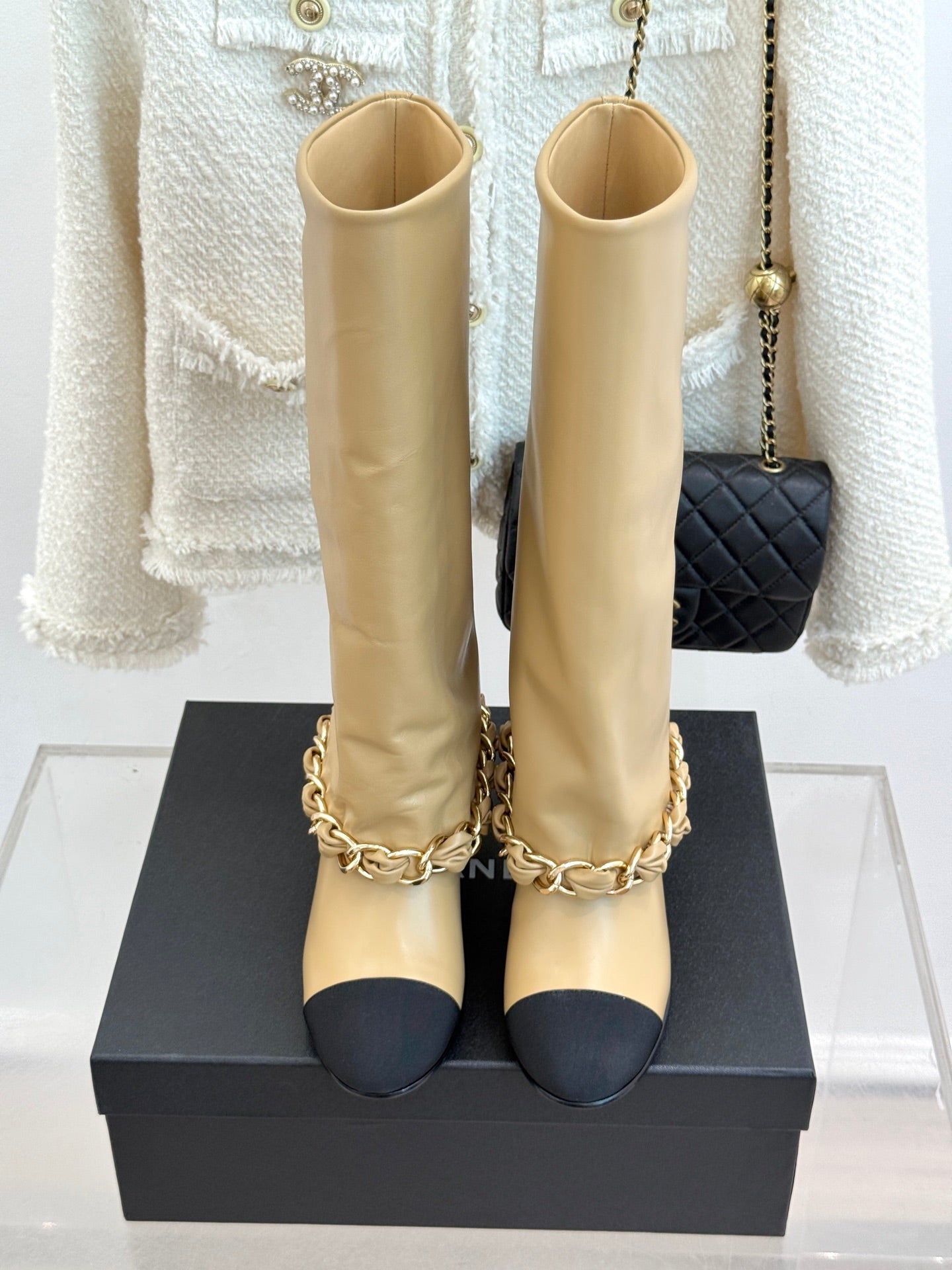 CC 26K Trousers Boot Beige Leather 904744