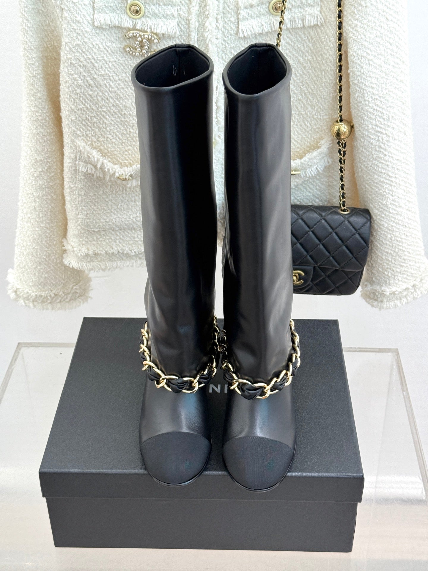 CC 26K Trousers Boot Black Leather 904745