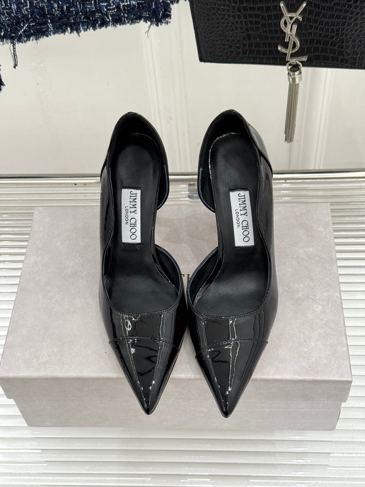 JC 26s Brigitte Pumps 12cm Patent Leather 174526