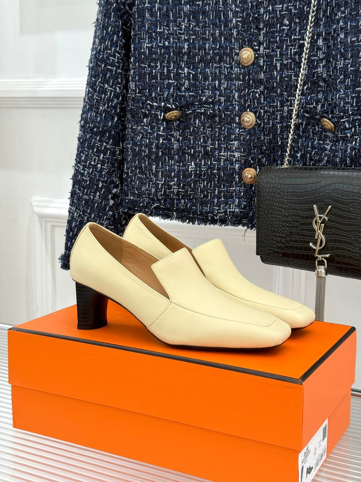 Hermes 26s Jada Pumps 6cm Leather 174795