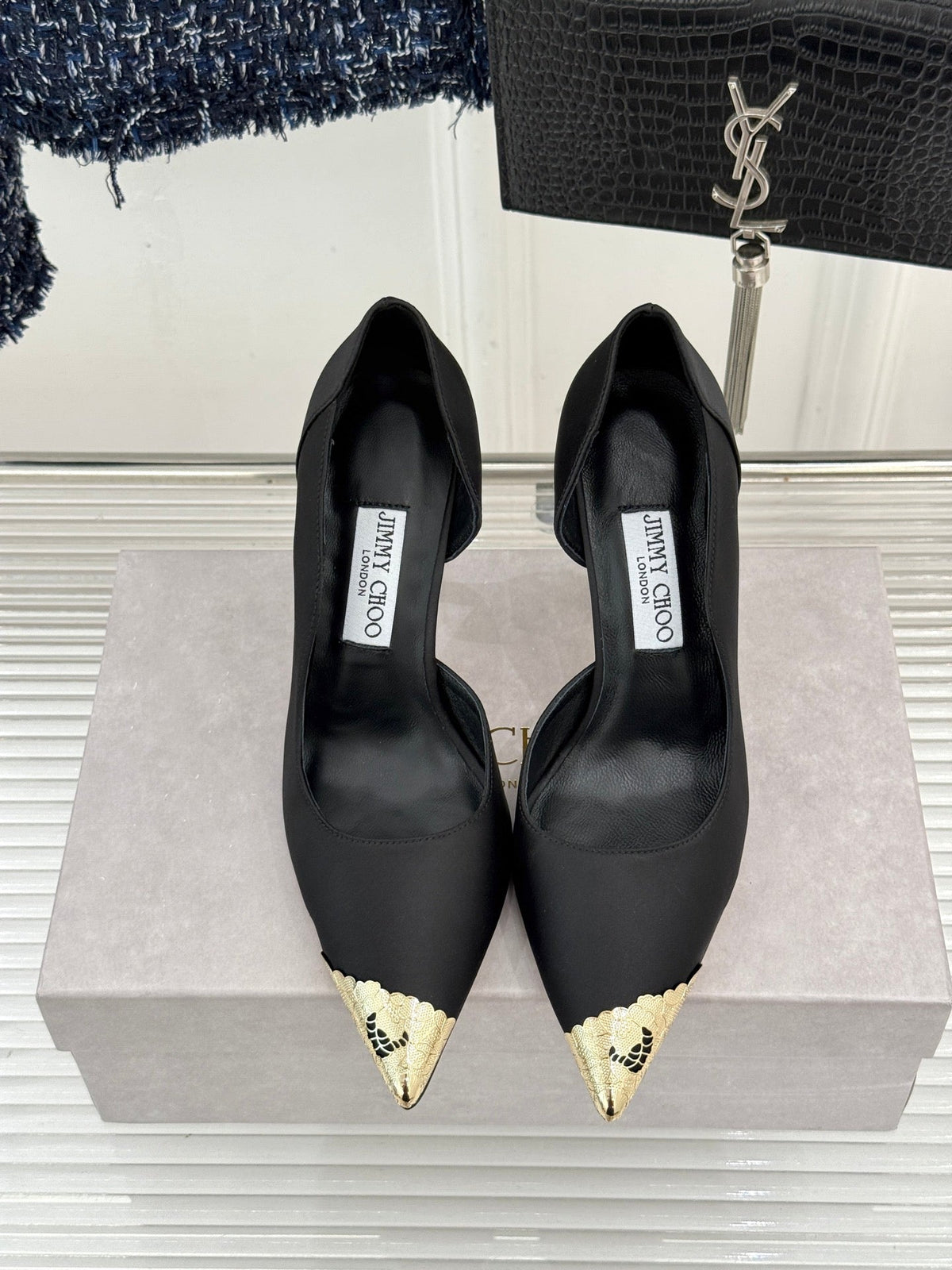 JC 26s Faiz Pumps 10cm Satin 174571