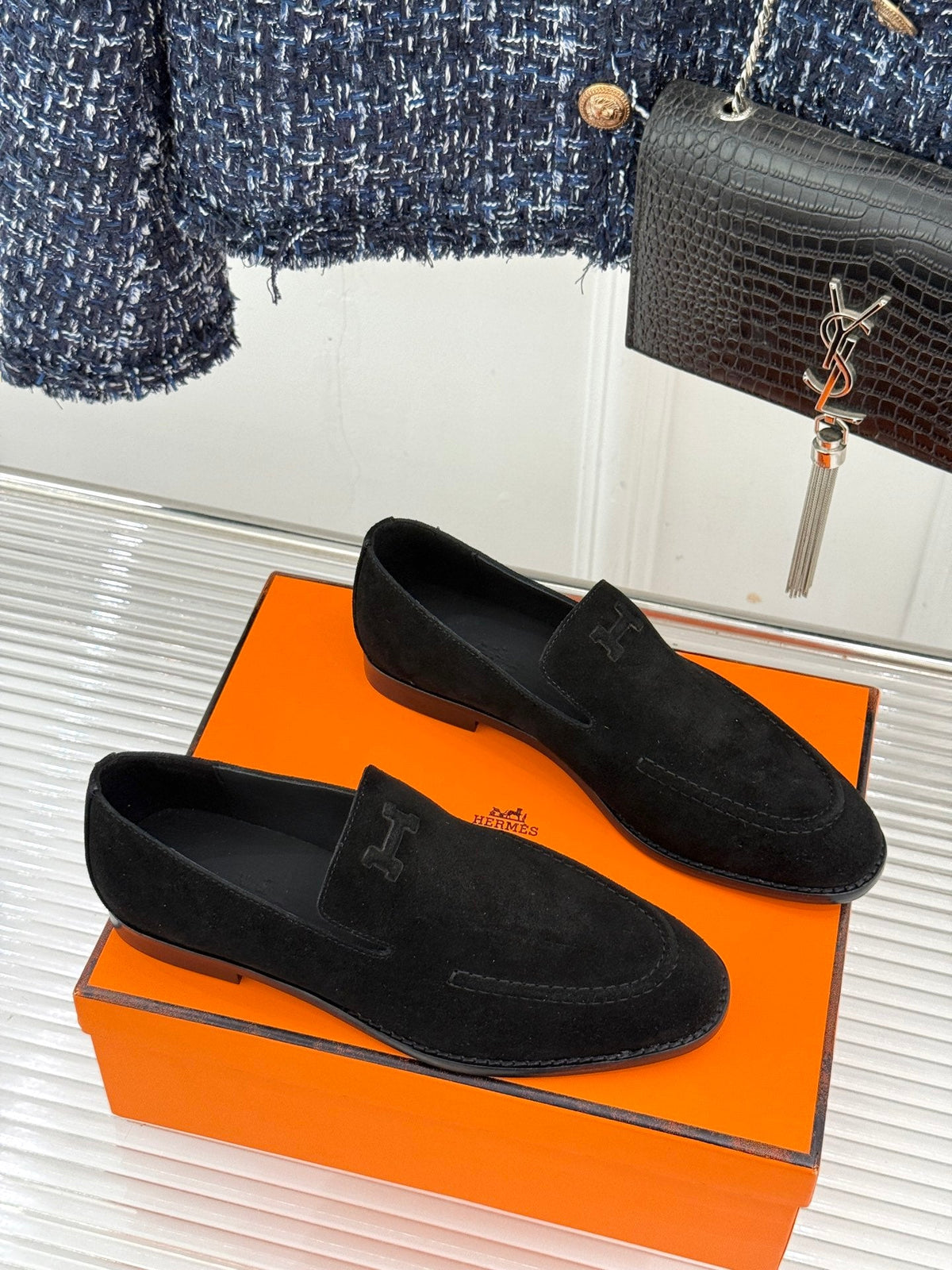Hermes 26s Hampton Loafers Flat 174824