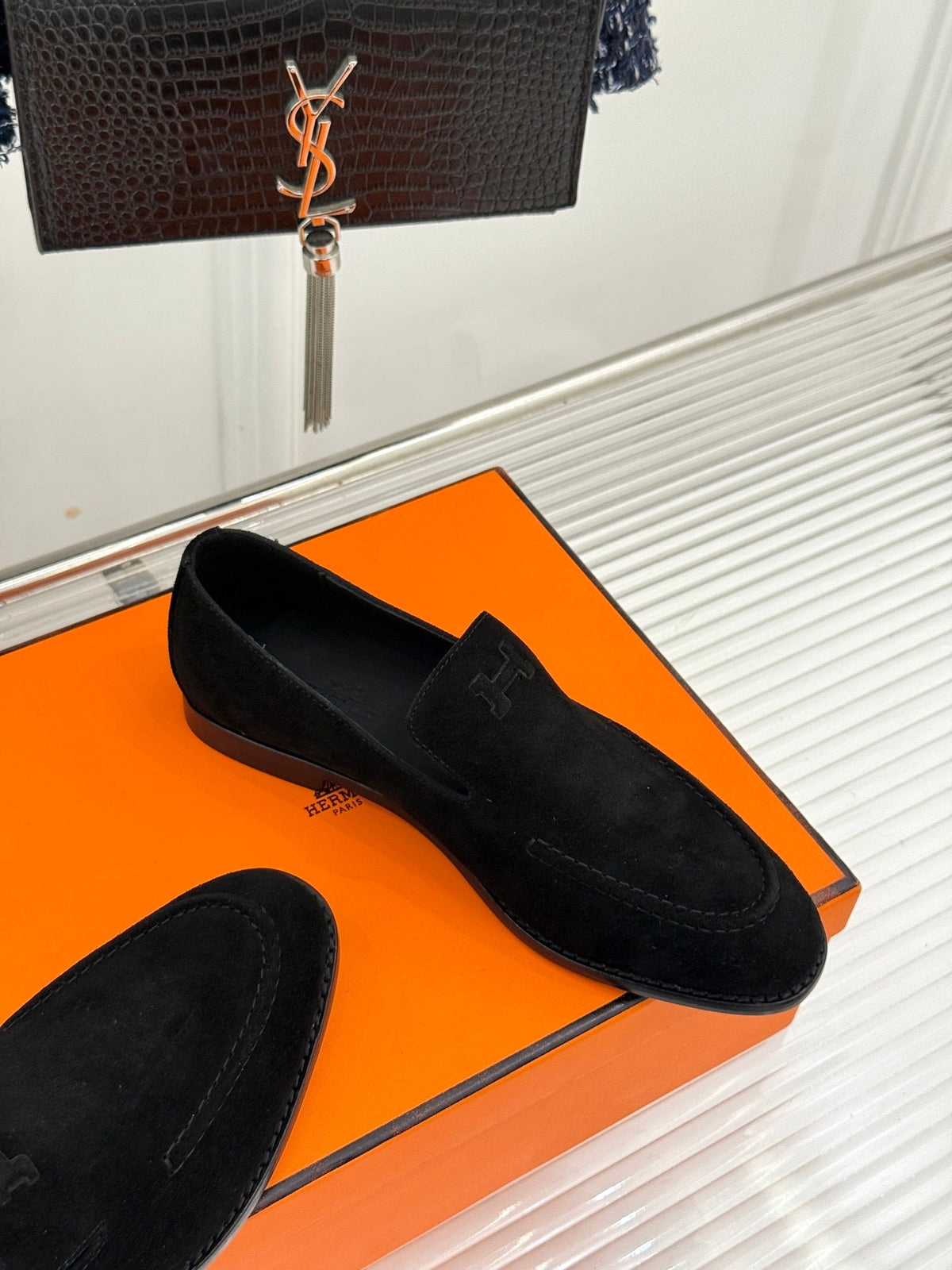 Hermes 26s Hampton Loafers Flat 174824
