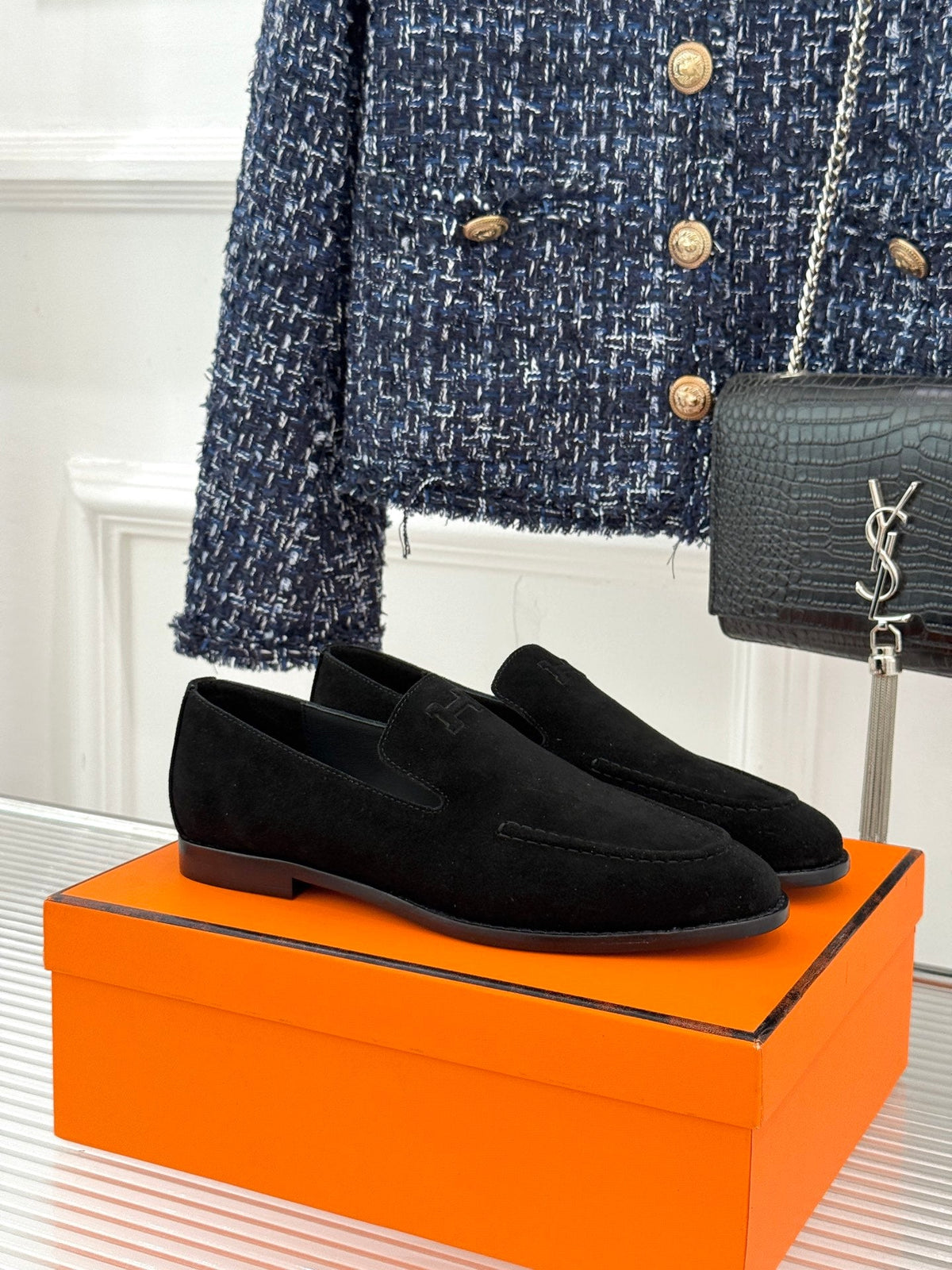 Hermes 26s Hampton Loafers Flat 174824