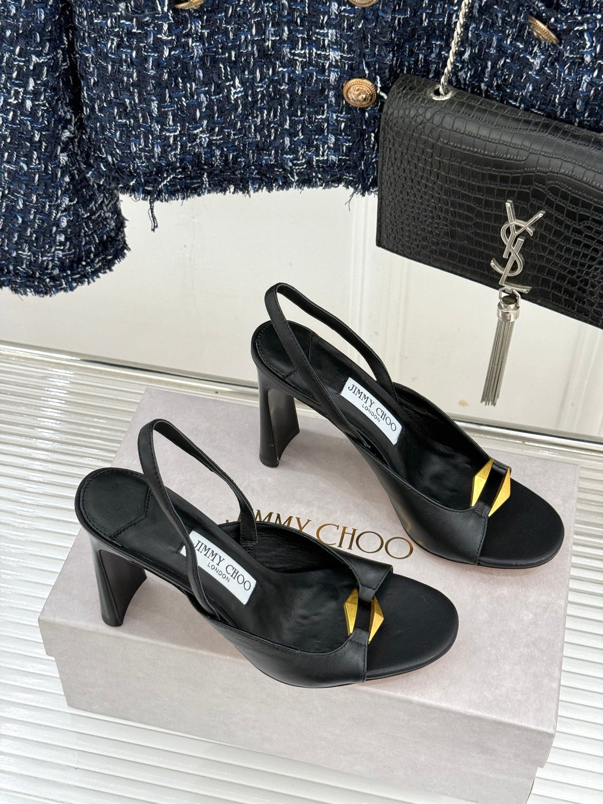 JC 26s Lev Slingback Sandals 9.5cm Leather 174583