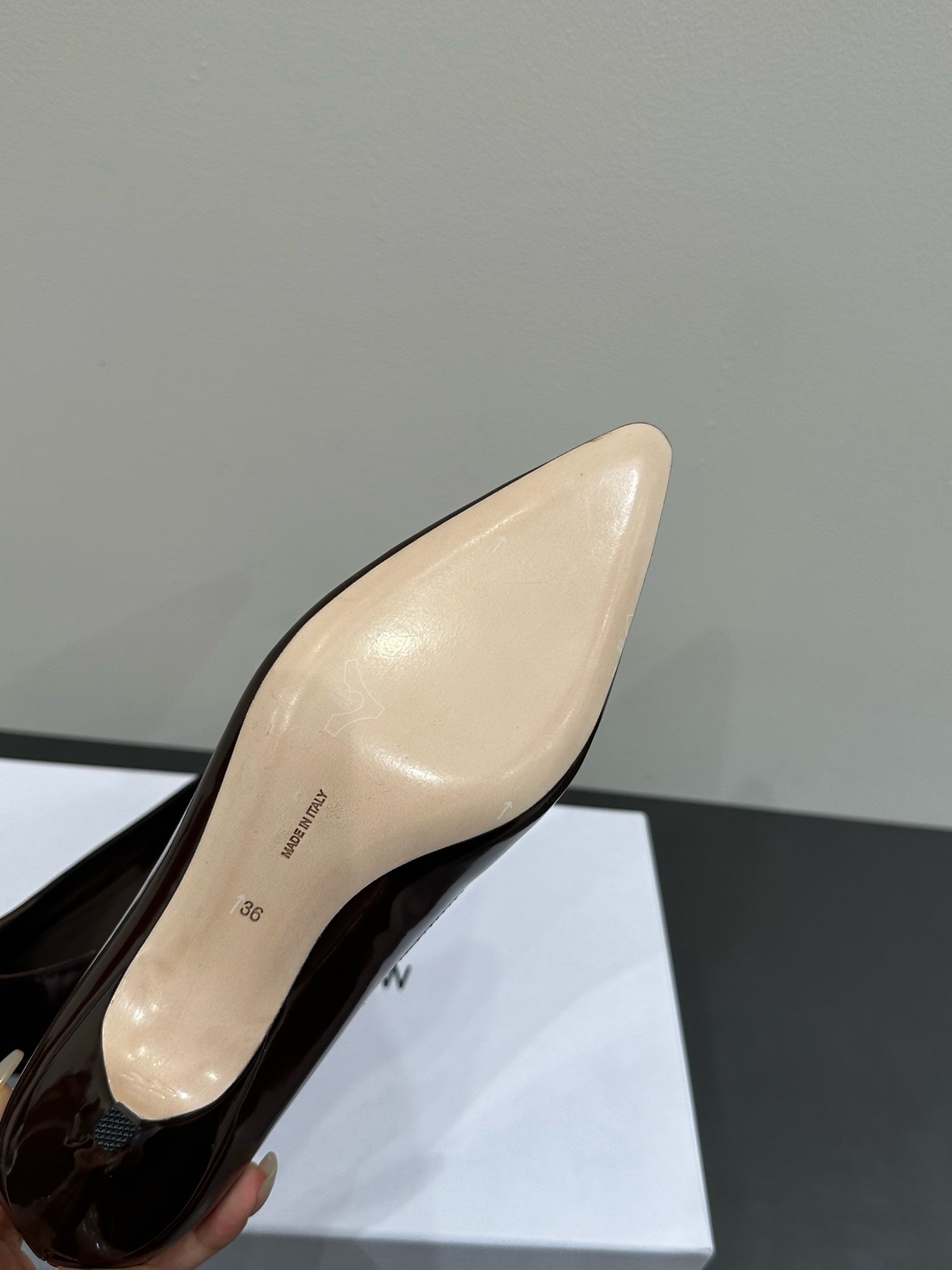 The Row Viv Kitten Pumps 35mm Dark Brown Leather 337489