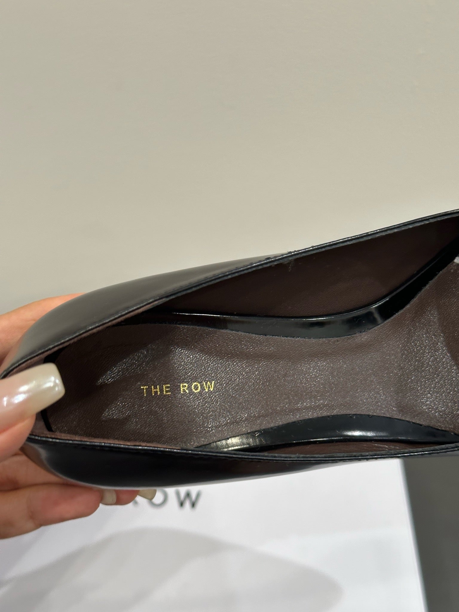 The Row Viv Kitten Pumps 35mm Black Leather 337490
