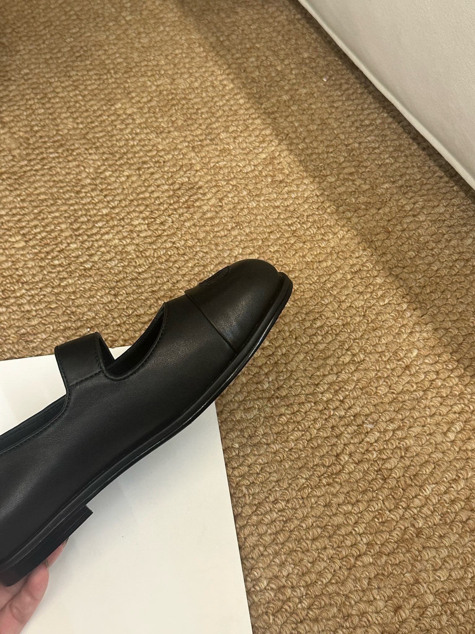 CC 26s Mary Jane Flats Black Calfskin