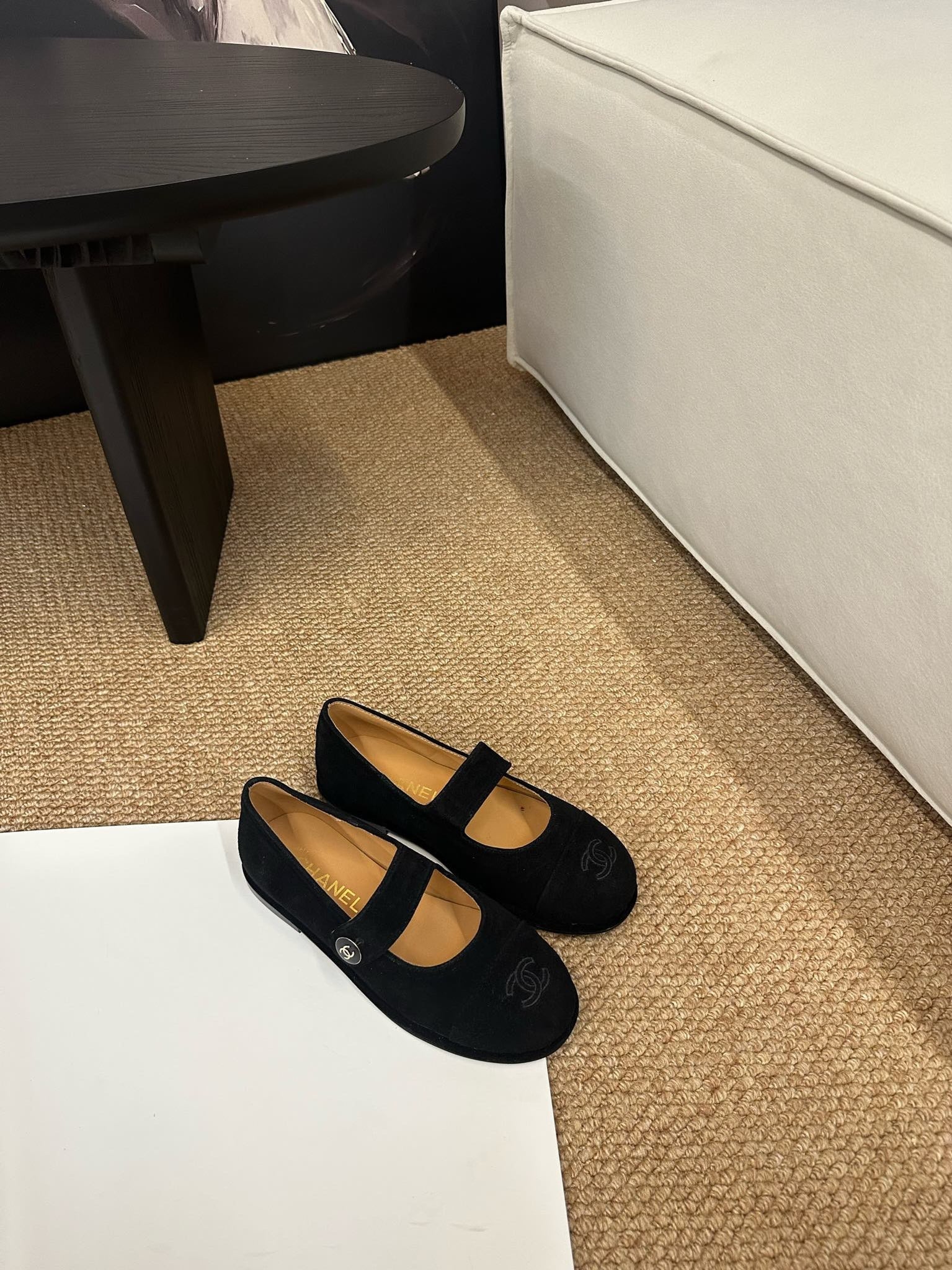 CC 26s Mary Jane Flats Black Suede