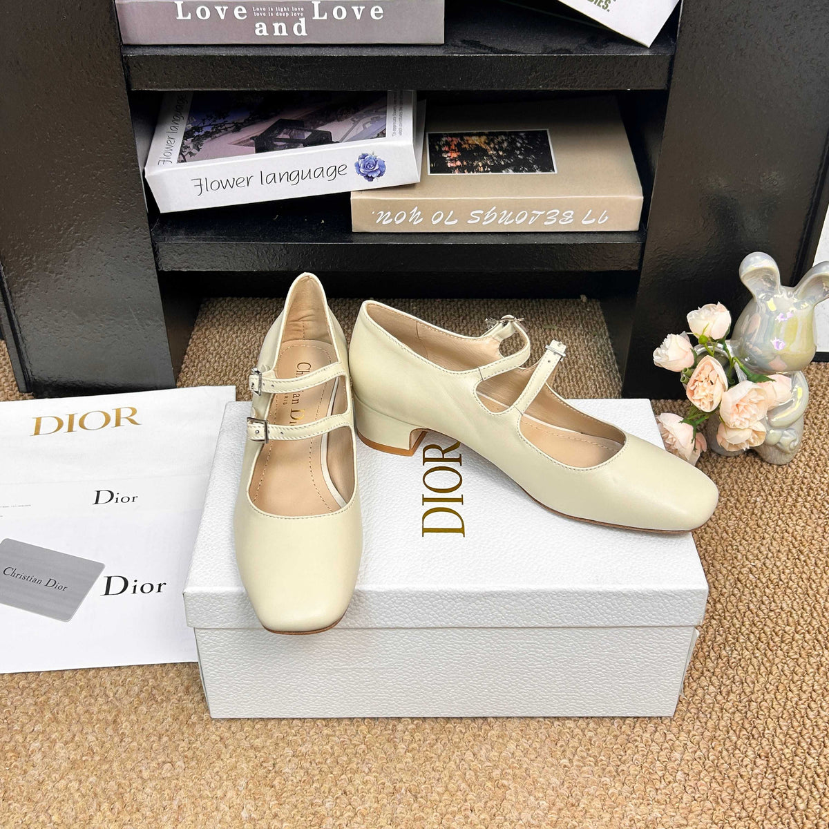 CD 26s Mary Jane Pumps Cream Calfskin 157539