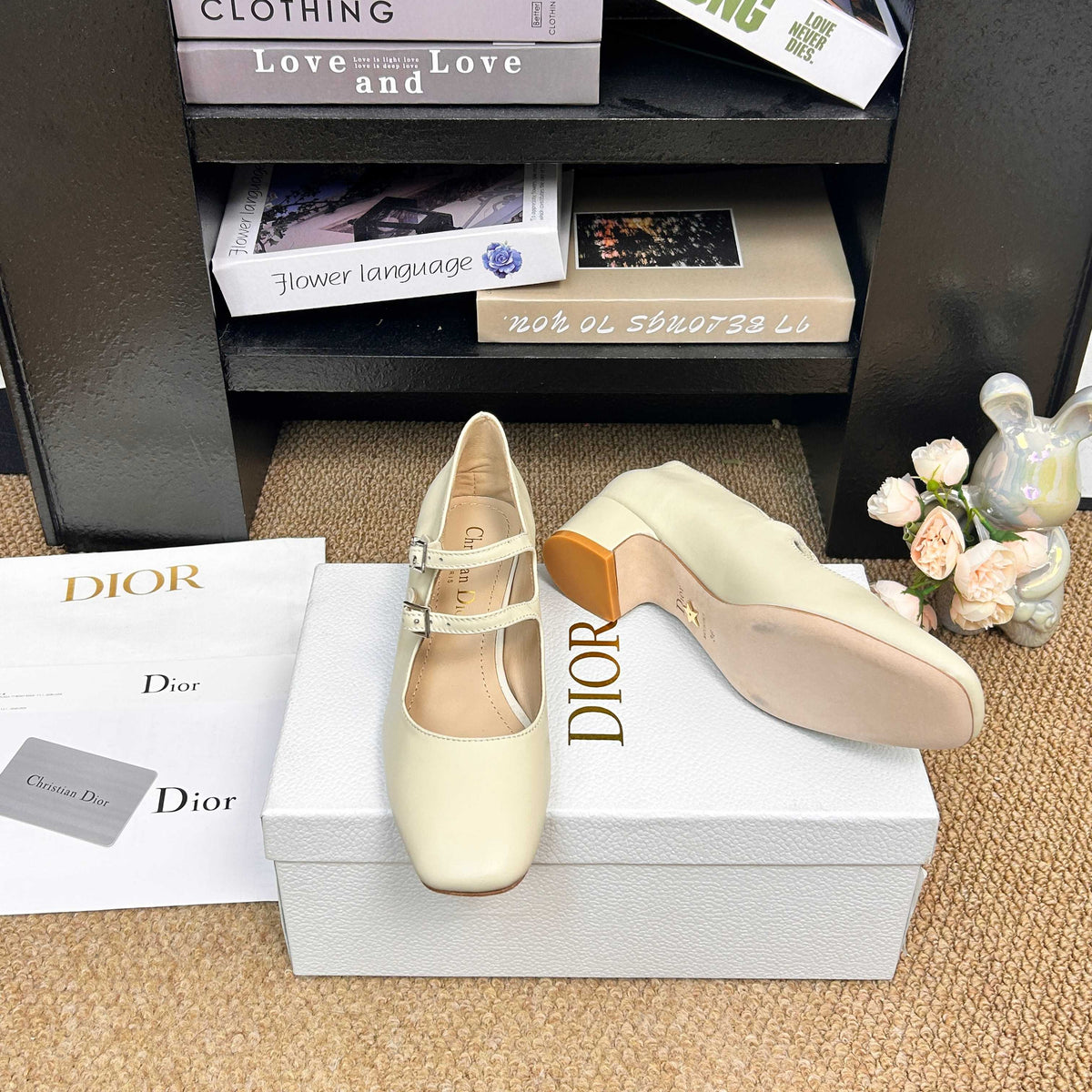 CD 26s Mary Jane Pumps Cream Calfskin 157539