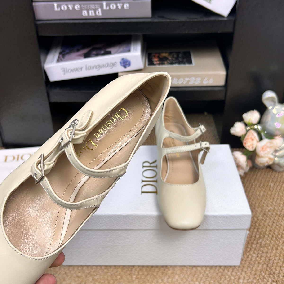 CD 26s Mary Jane Pumps Cream Calfskin 157539
