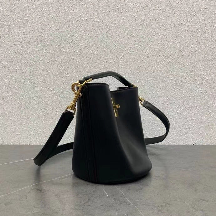 Celine Teen Bucket 16 Bag Black Calfskin