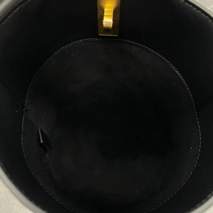 Celine Teen Bucket 16 Bag Black Calfskin