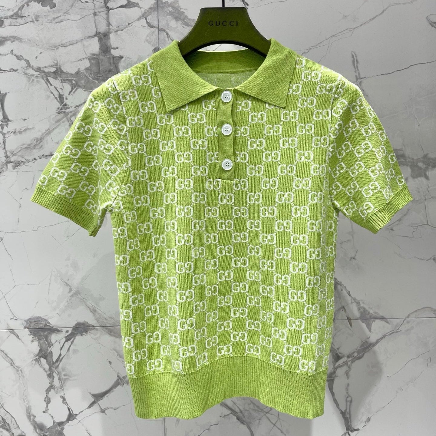 Gucci 26s Short-Sleeve Crewneck Knit T-Shirt 471