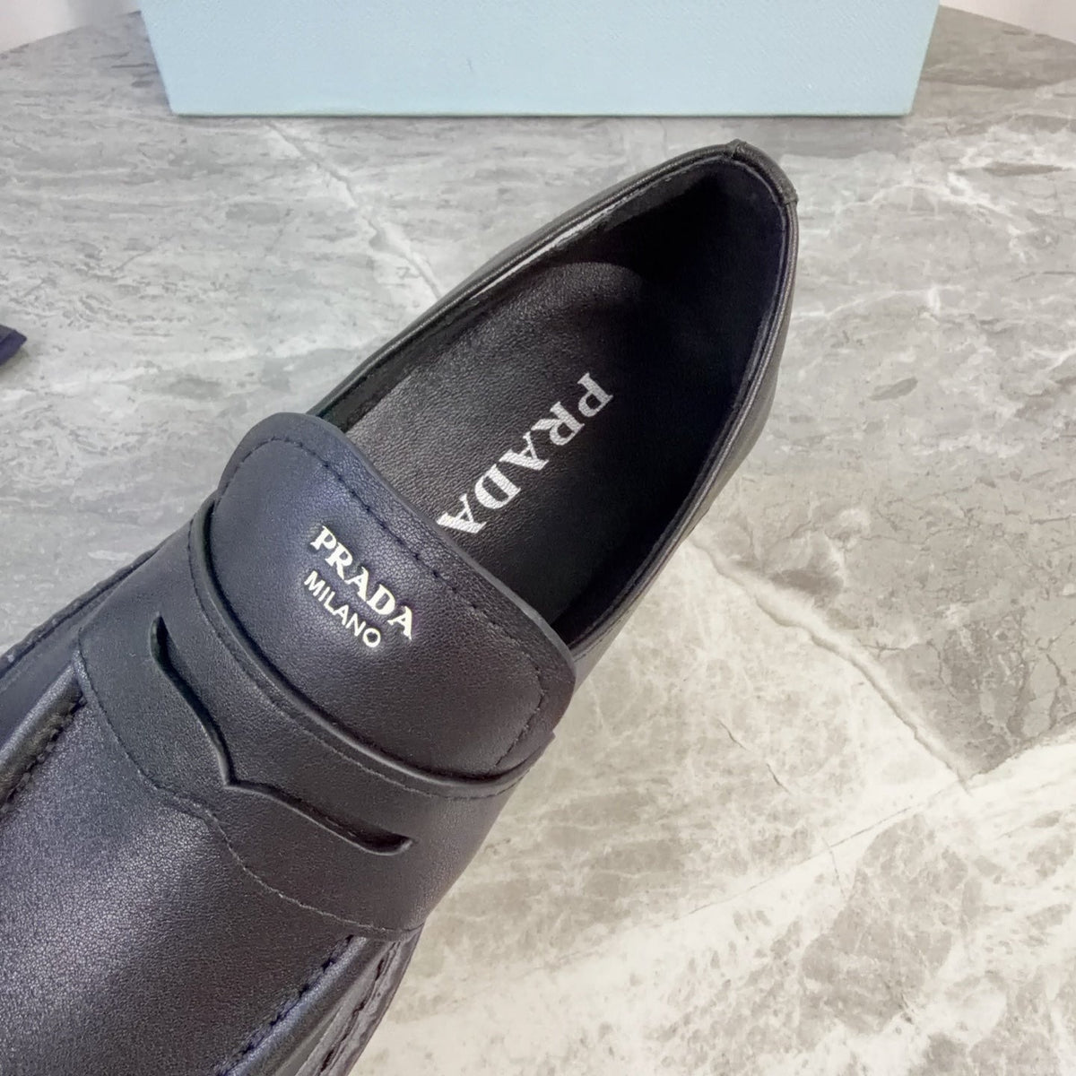 Prada 26s Loafers Black Smooth Leather 157674