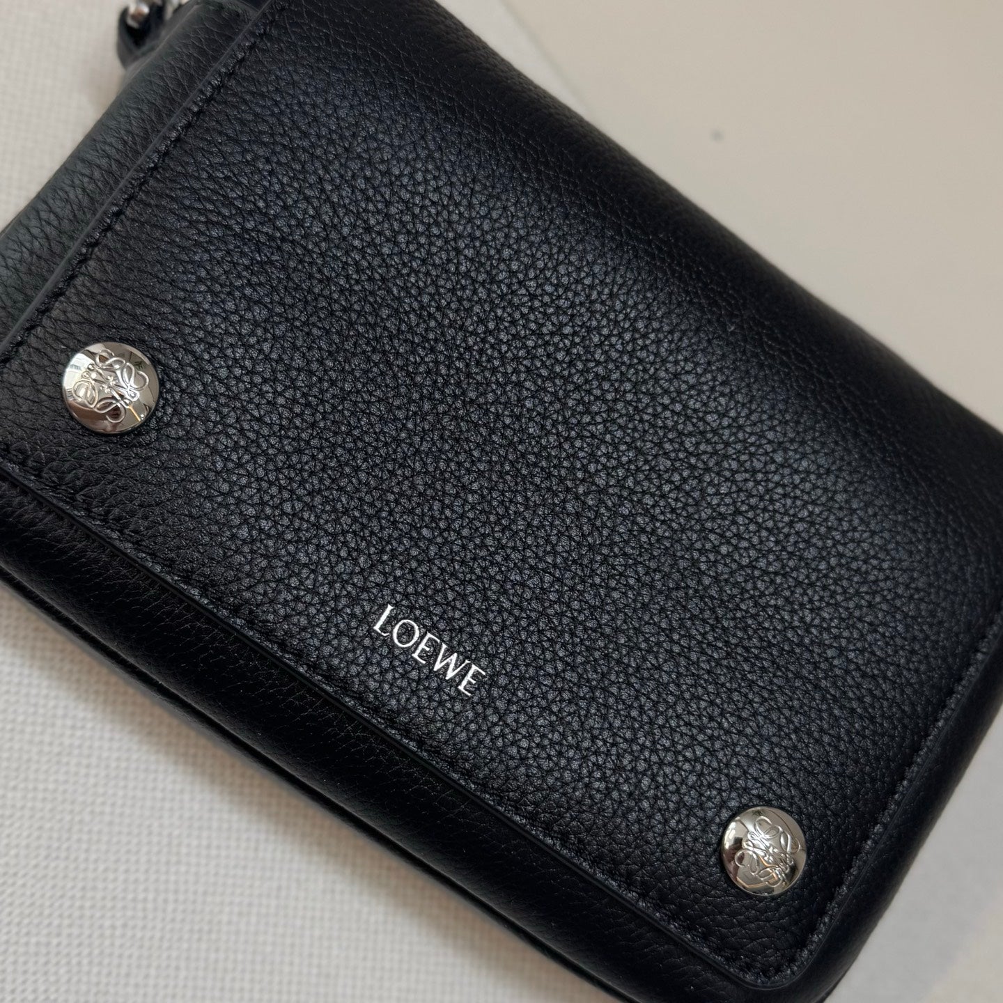 Loewe Messenger Bags 20 Black Cowhide