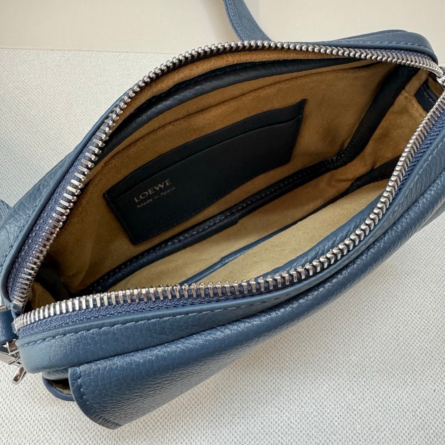 Loewe Messenger Bags 20 Navy Blue Cowhide