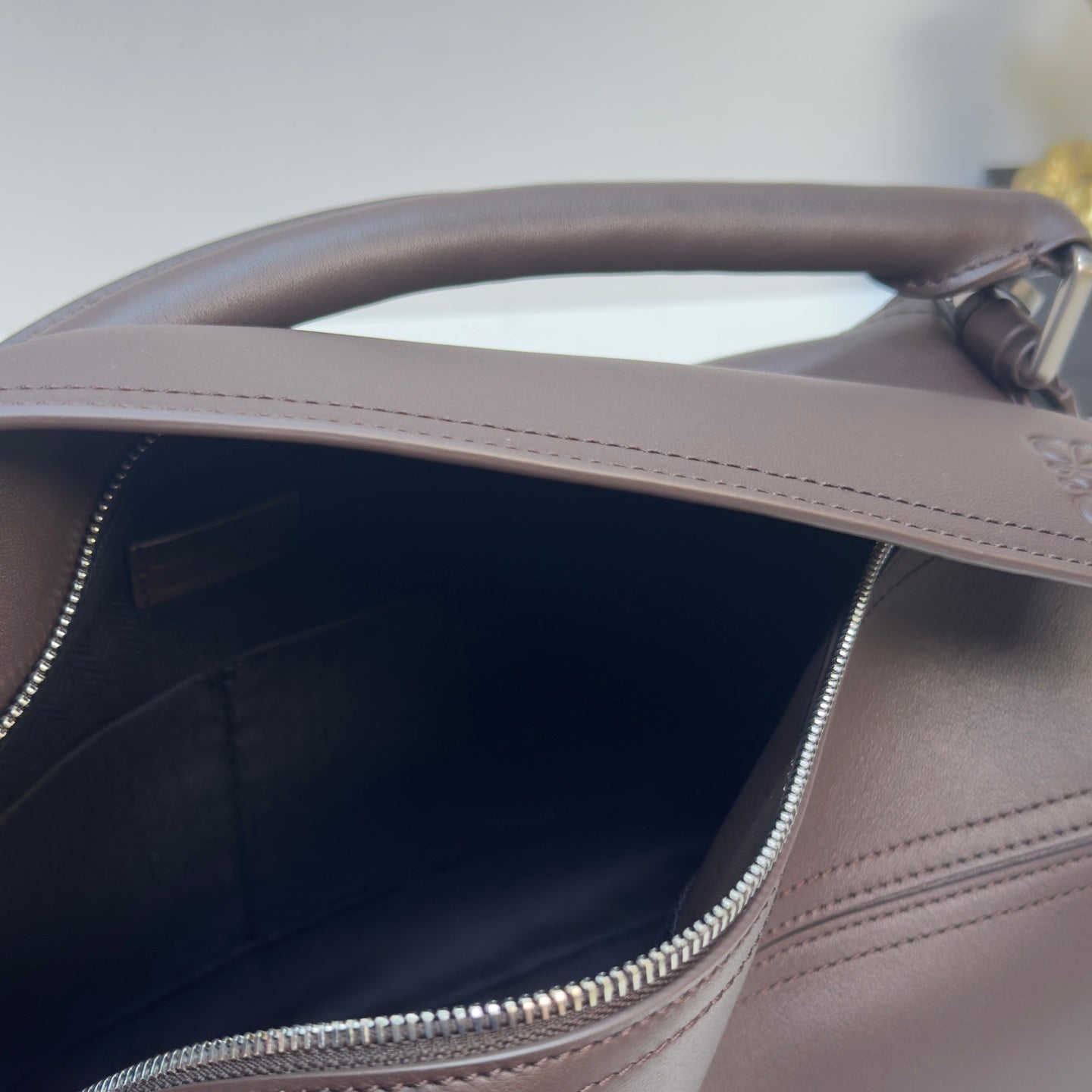 Loewe Puzzle Biker Bag 33 Dark Brown Cowhide