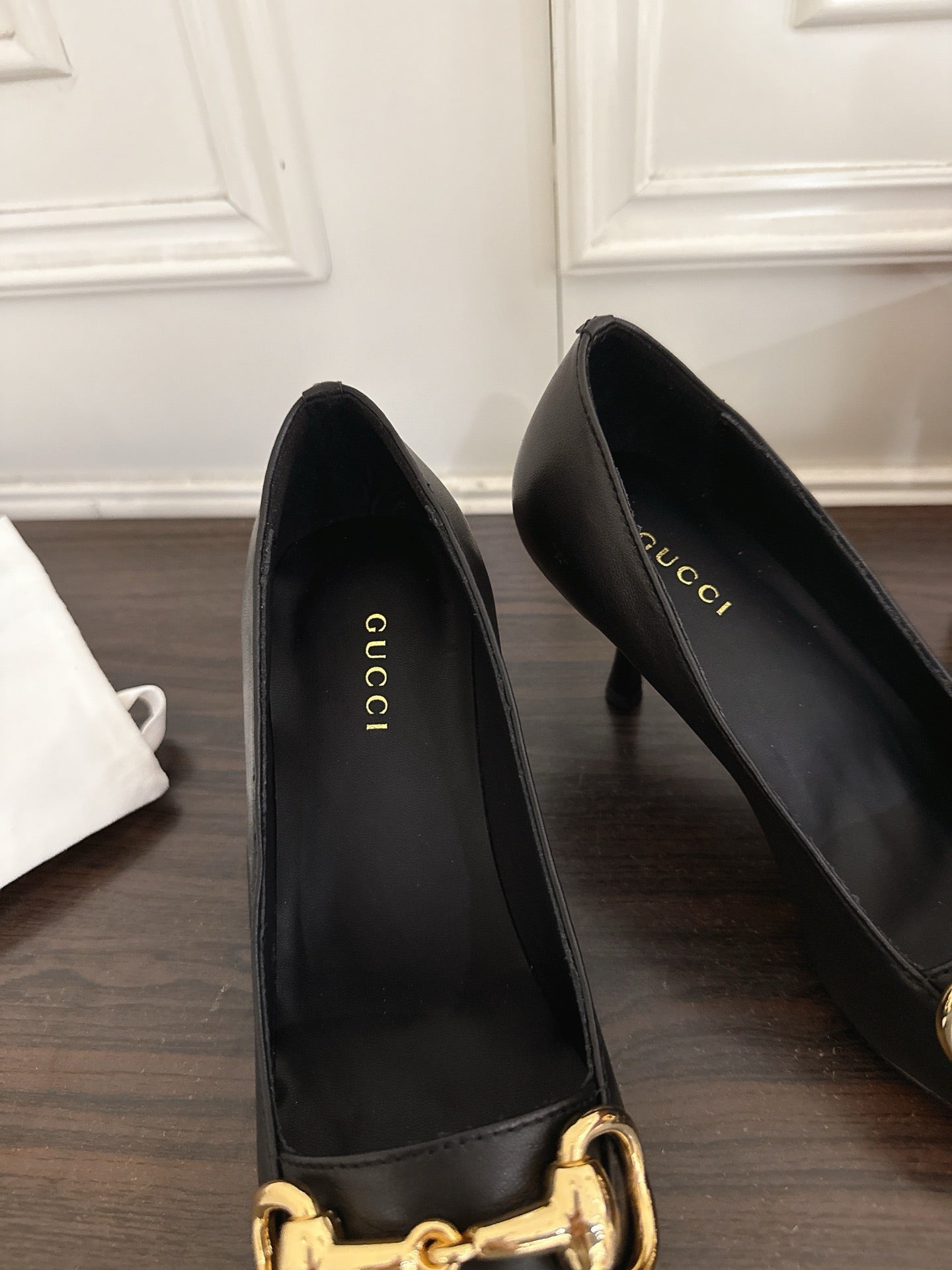 GG Boulevard Pumps 7.5cm Black Leather 888854