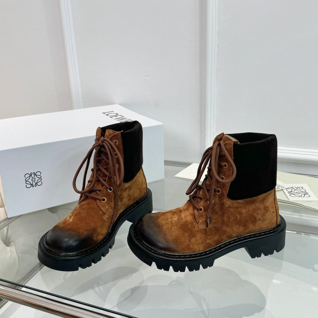 Loewe Sierra Boot Tobacco Brown Suede 984779