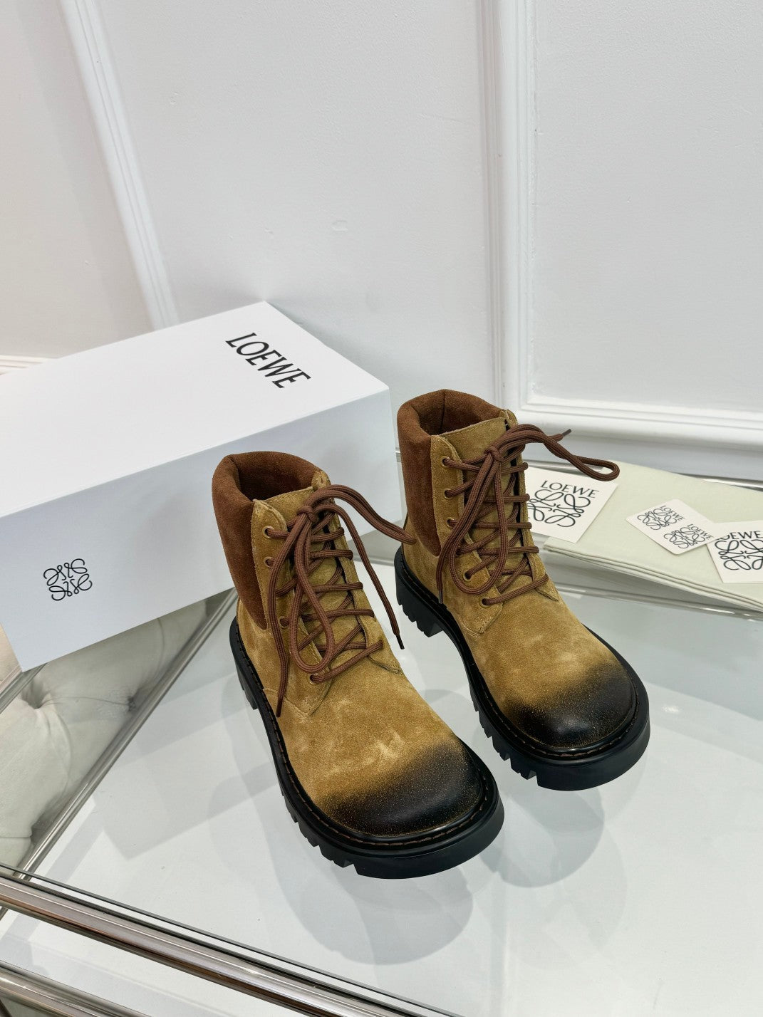 Loewe Sierra Boot Tobacco / Chocolate  Suede 984778