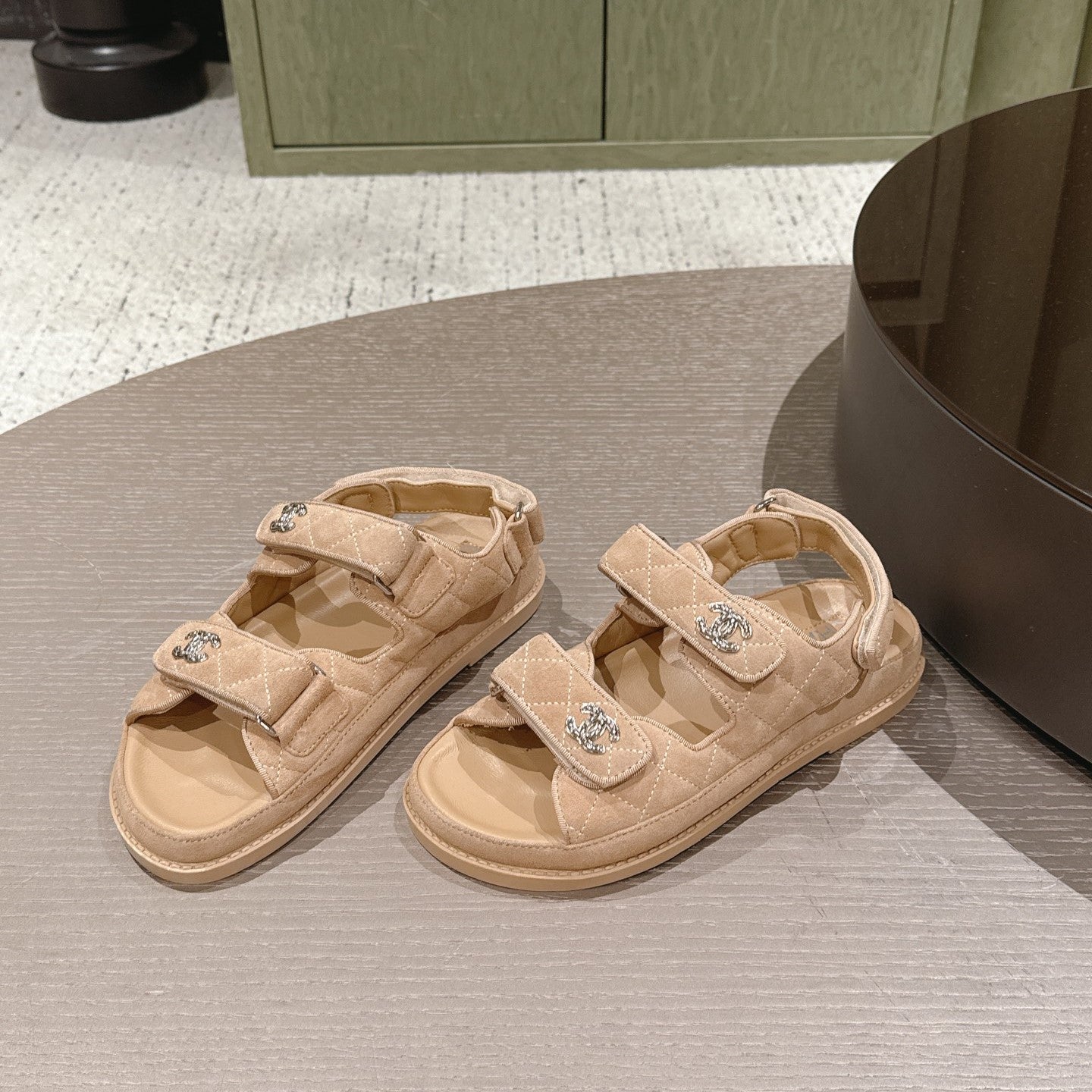 CC 26s Dad Sandal Light Brown Suede 762929