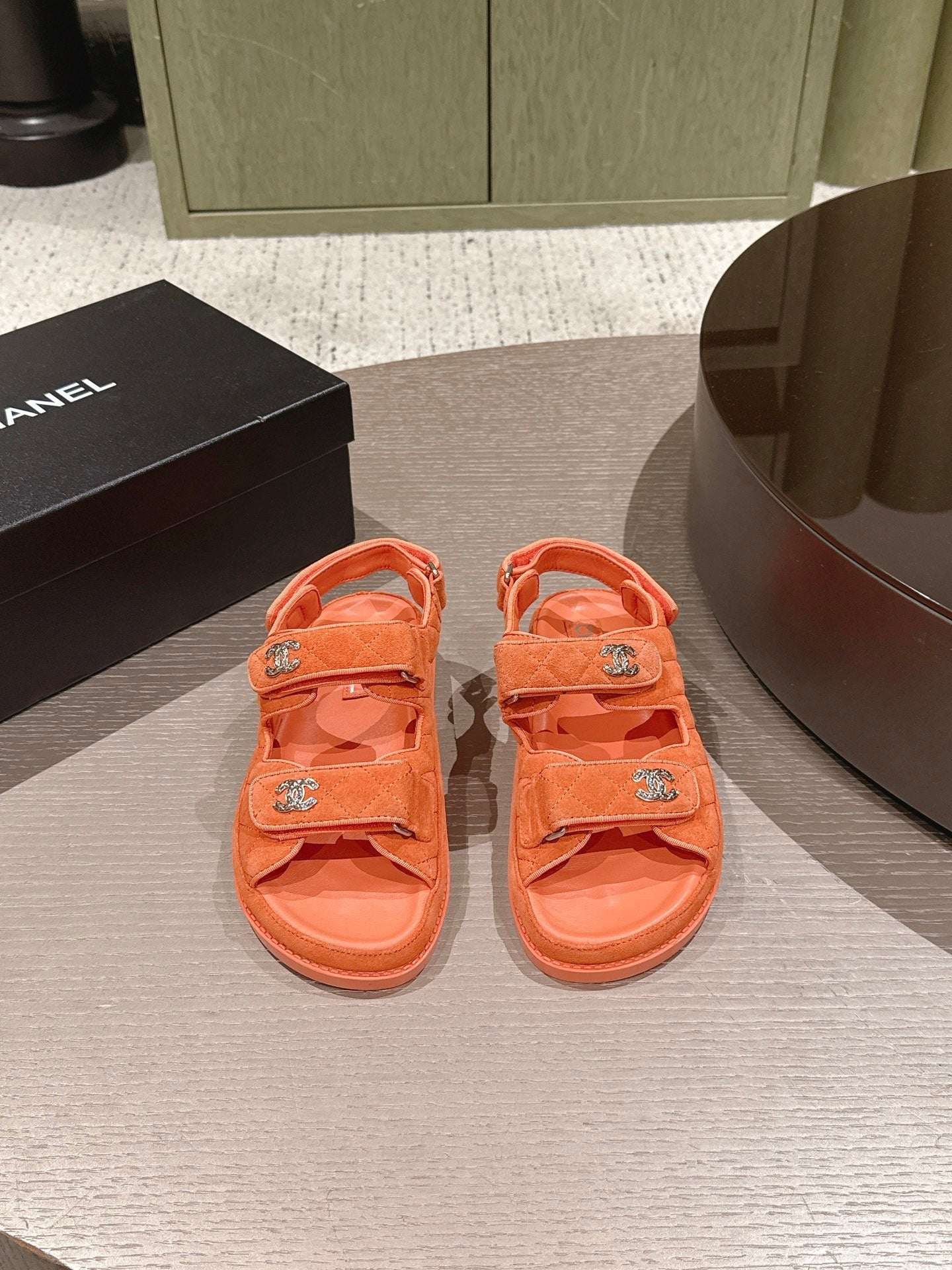 CC 26s Dad Sandal Orange Suede 762932