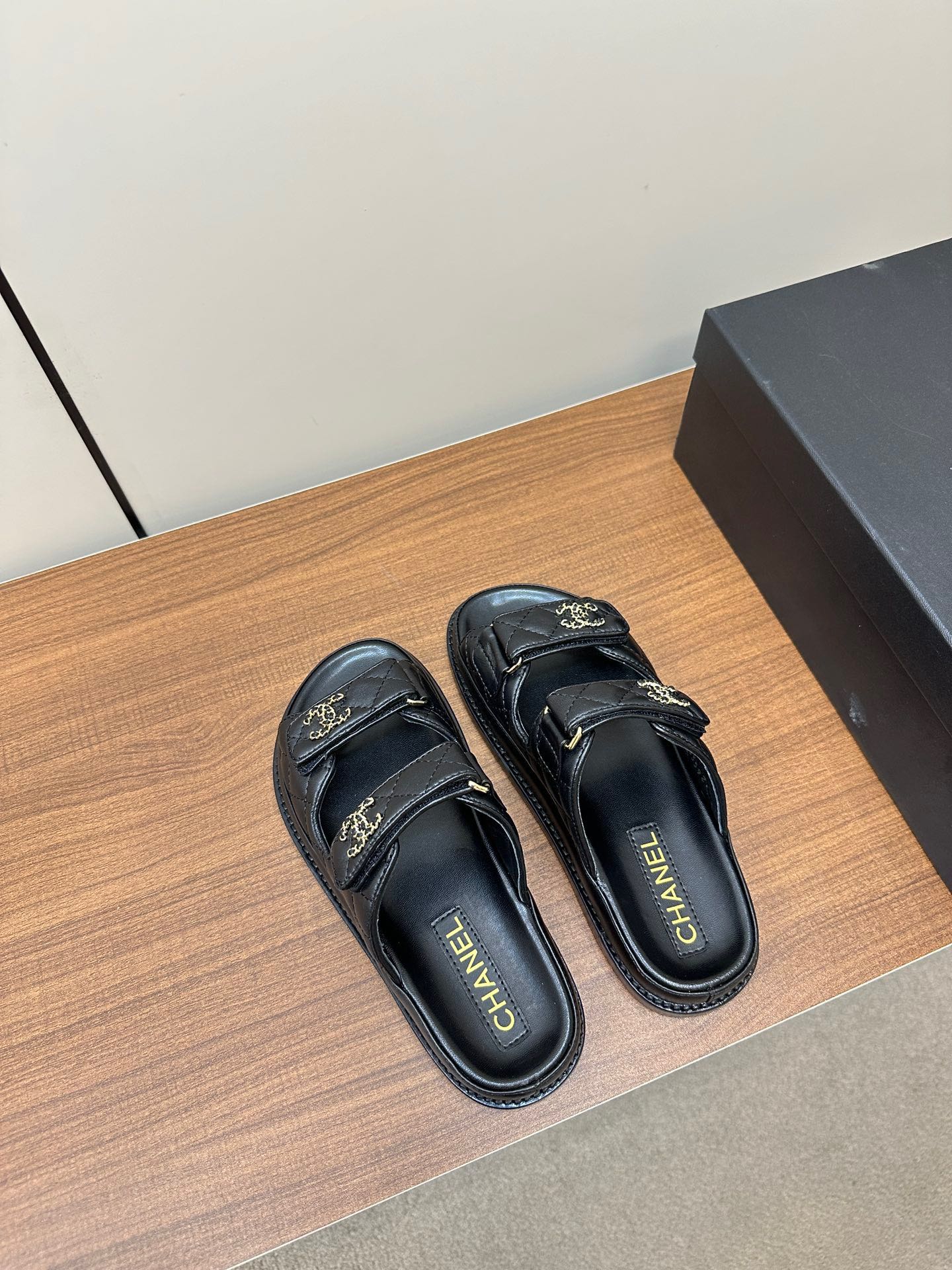 CC 26s Dad Sandal Black Sheepskin 965032
