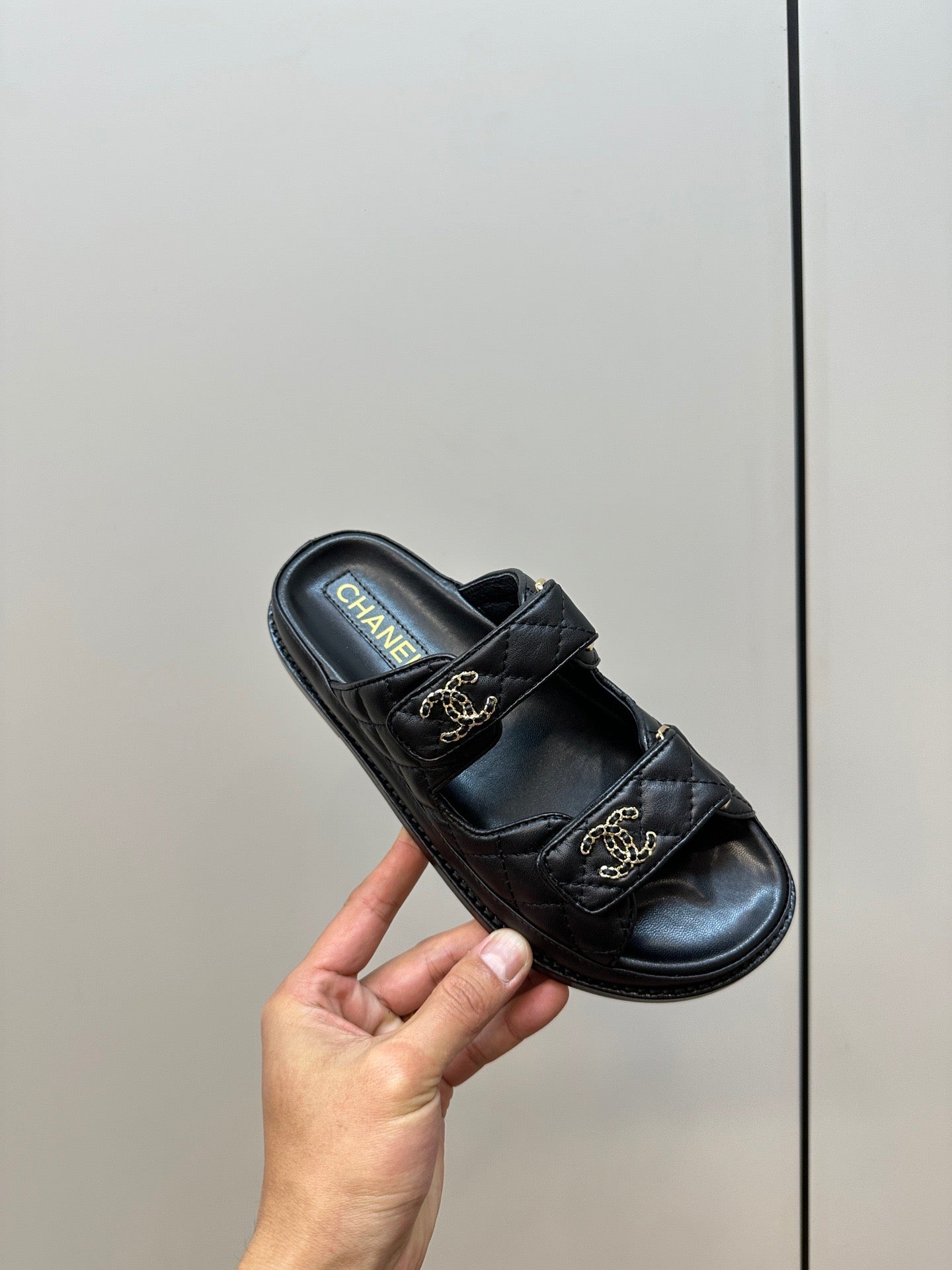 CC 26s Dad Sandal Black Sheepskin 965032