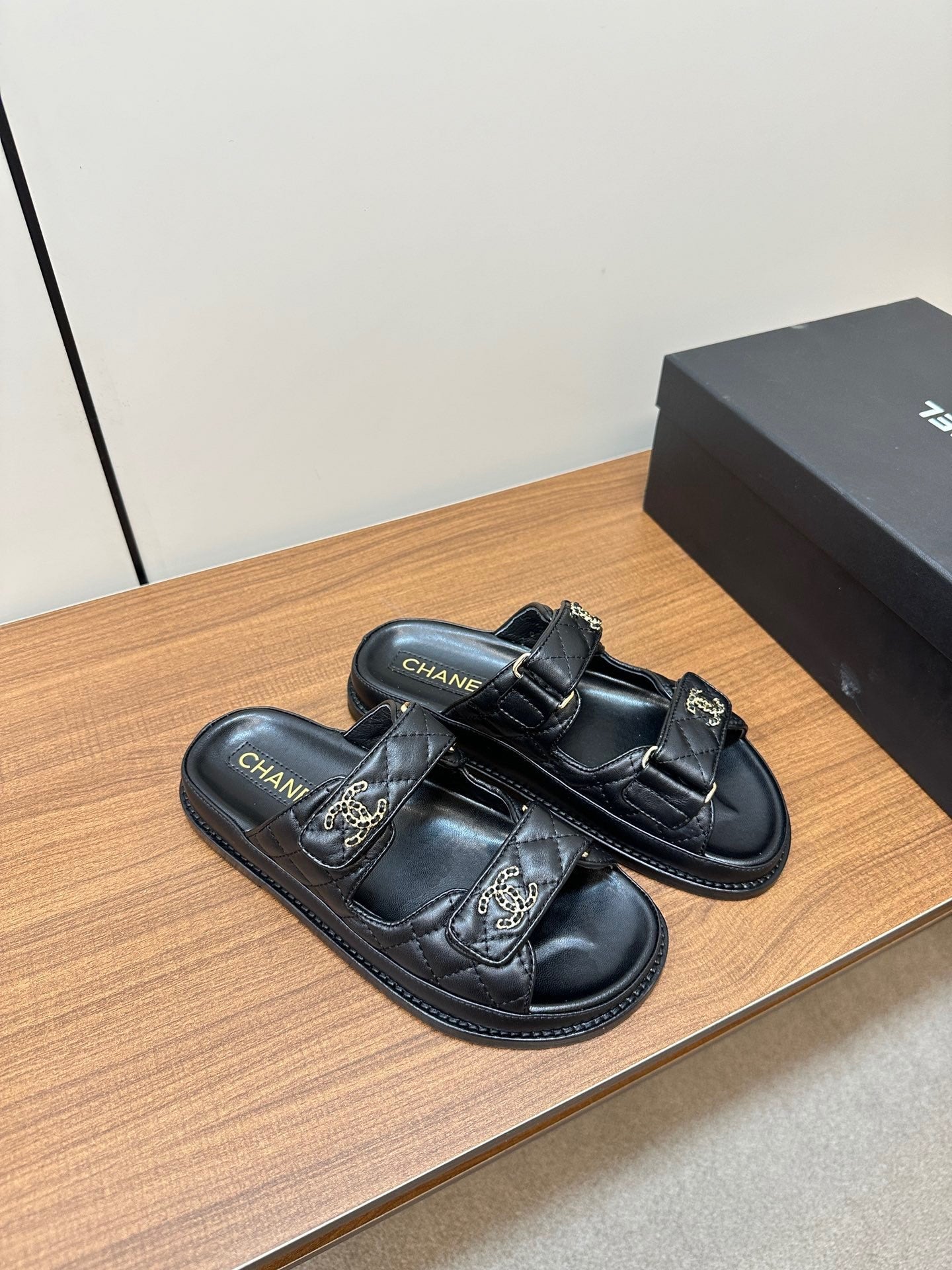 CC 26s Dad Sandal Black Sheepskin 965032