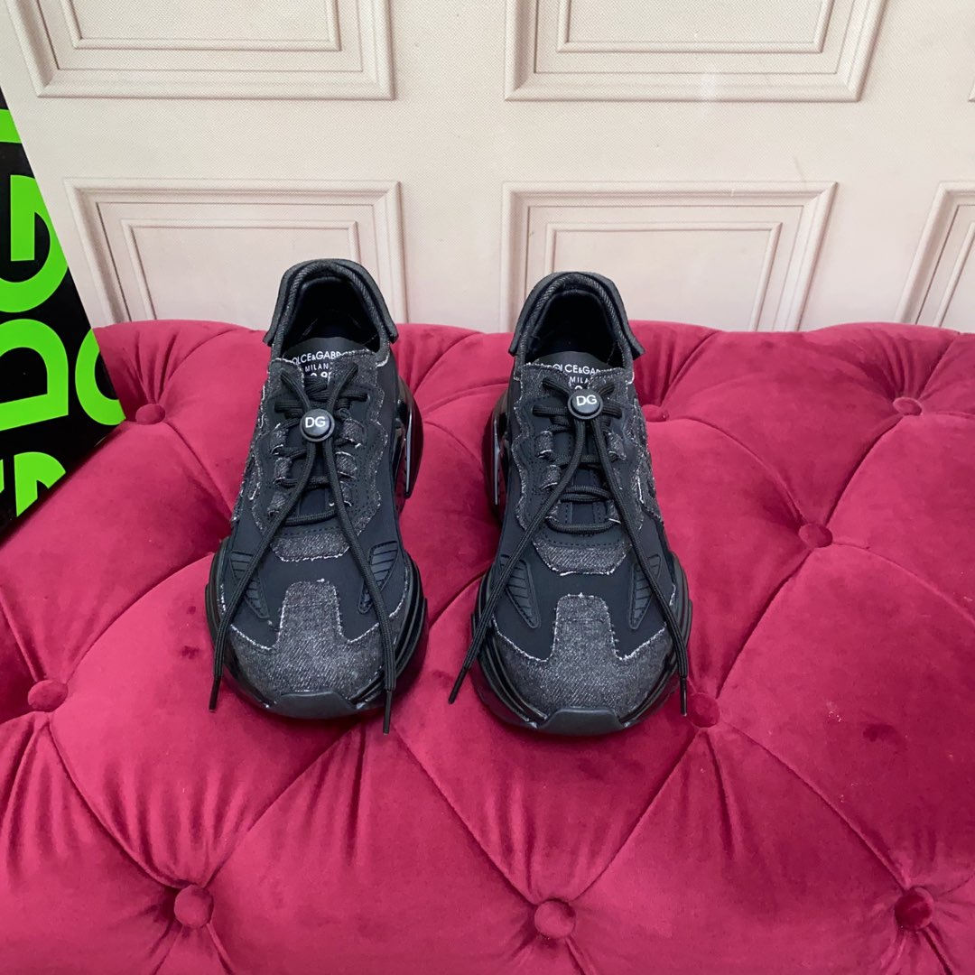 DC 24 Daymaster Sneakers Black Cowhide & Demin 167334