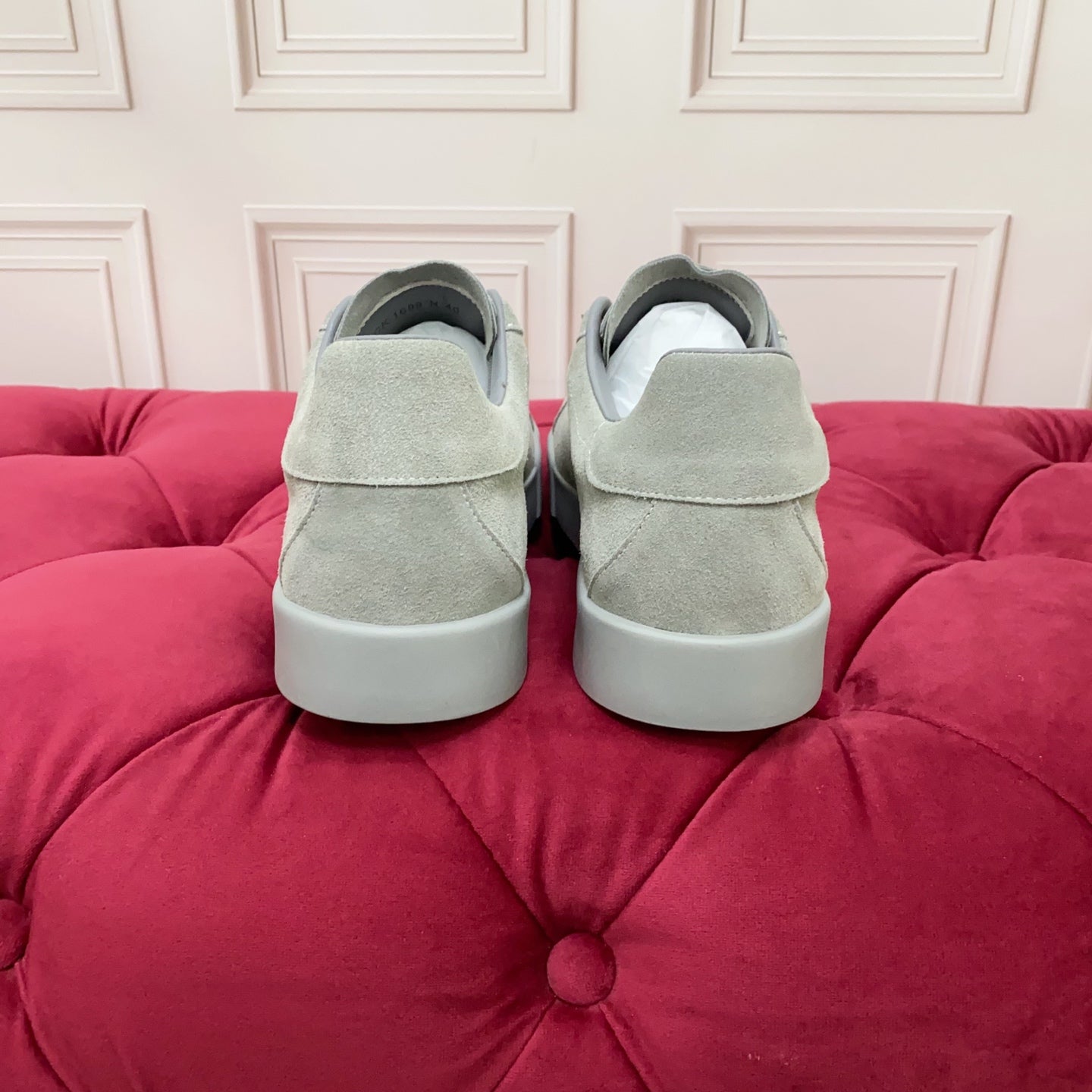 DC 25 Portofino Sneaker Grey Suede & Sheepskin 333874