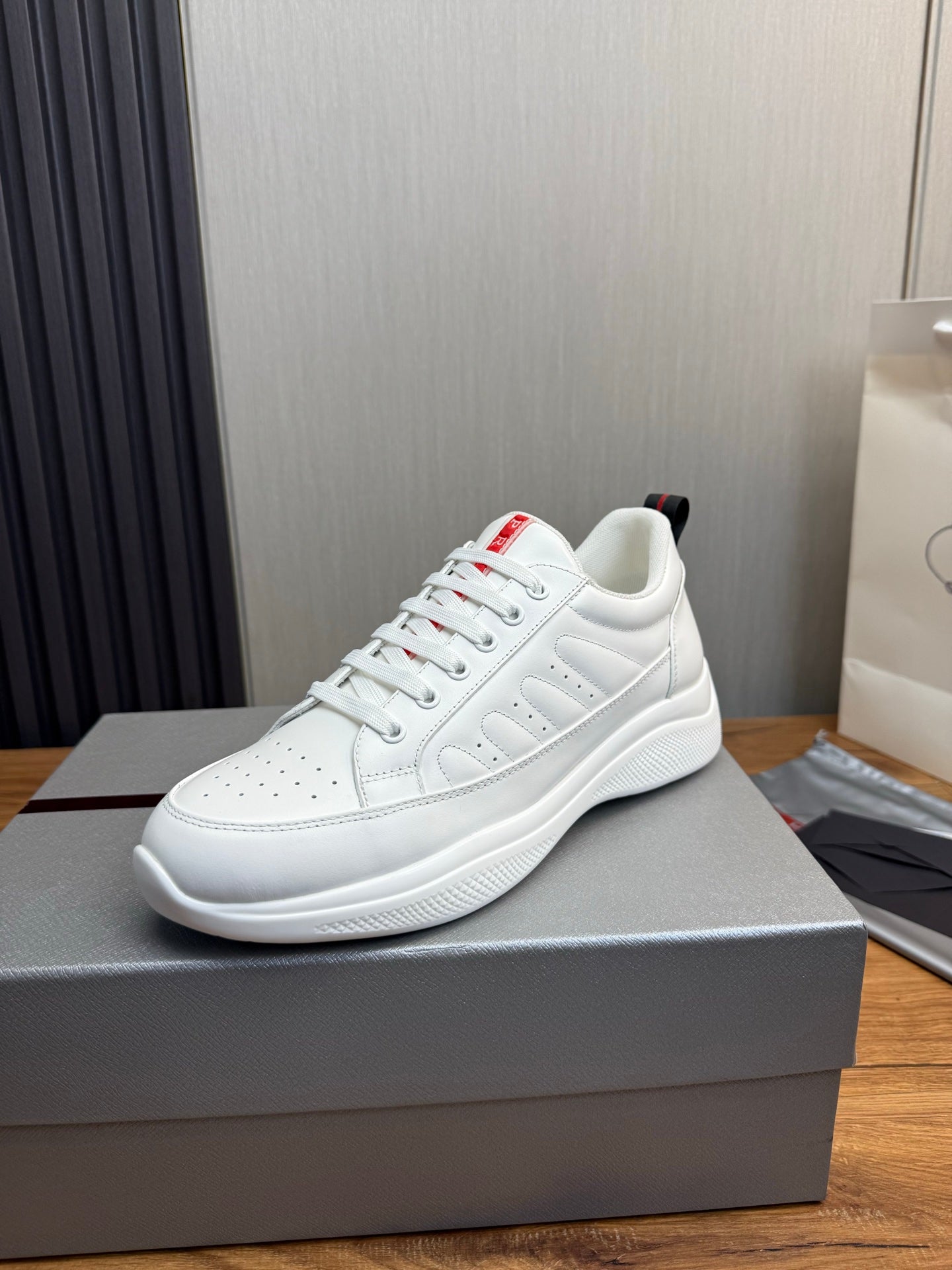 Prada America’s Cup Sneakers White Leather 102326